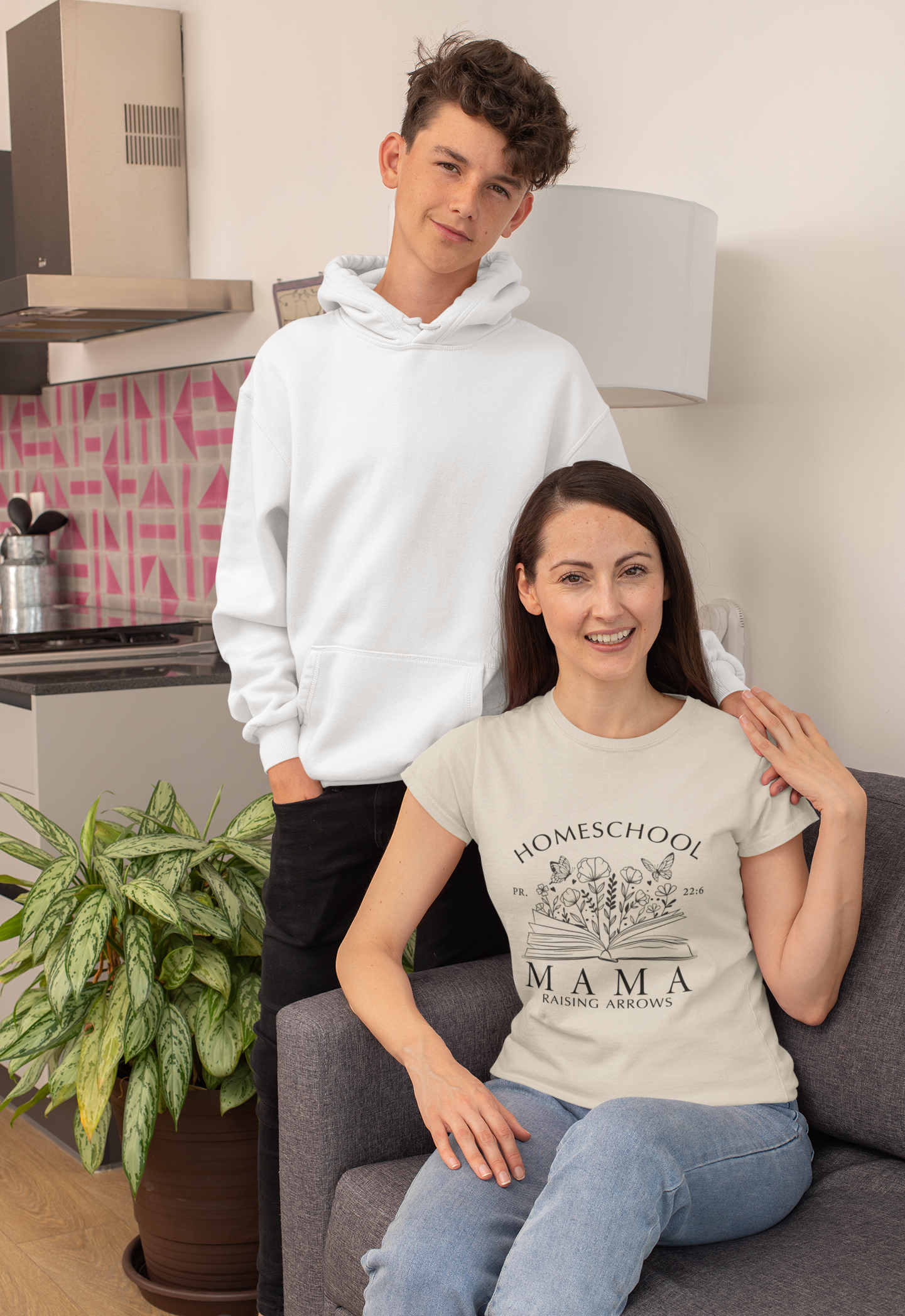 Homeschool MAMA-Unisex Heavy Cotton Tee product thumbnail image