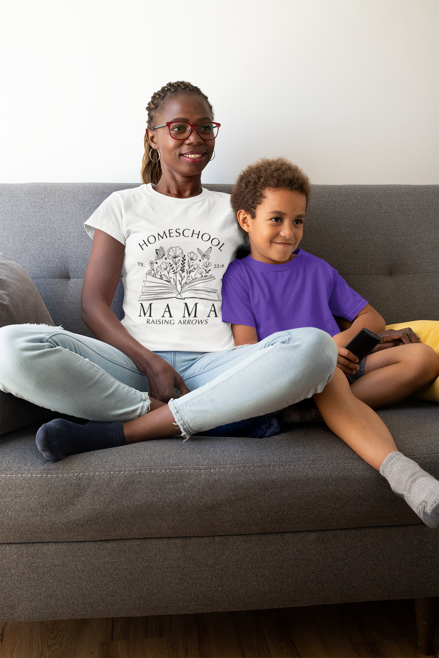 Homeschool MAMA-Unisex Heavy Cotton Tee product thumbnail image