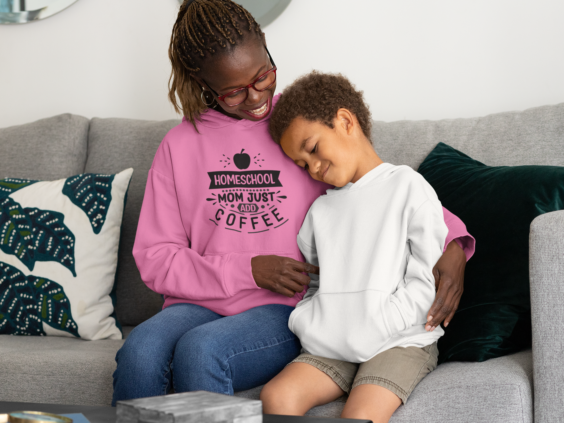 Homeschool Mom- Unisex Heavy Blend™ Hooded Sweatshirt product thumbnail image
