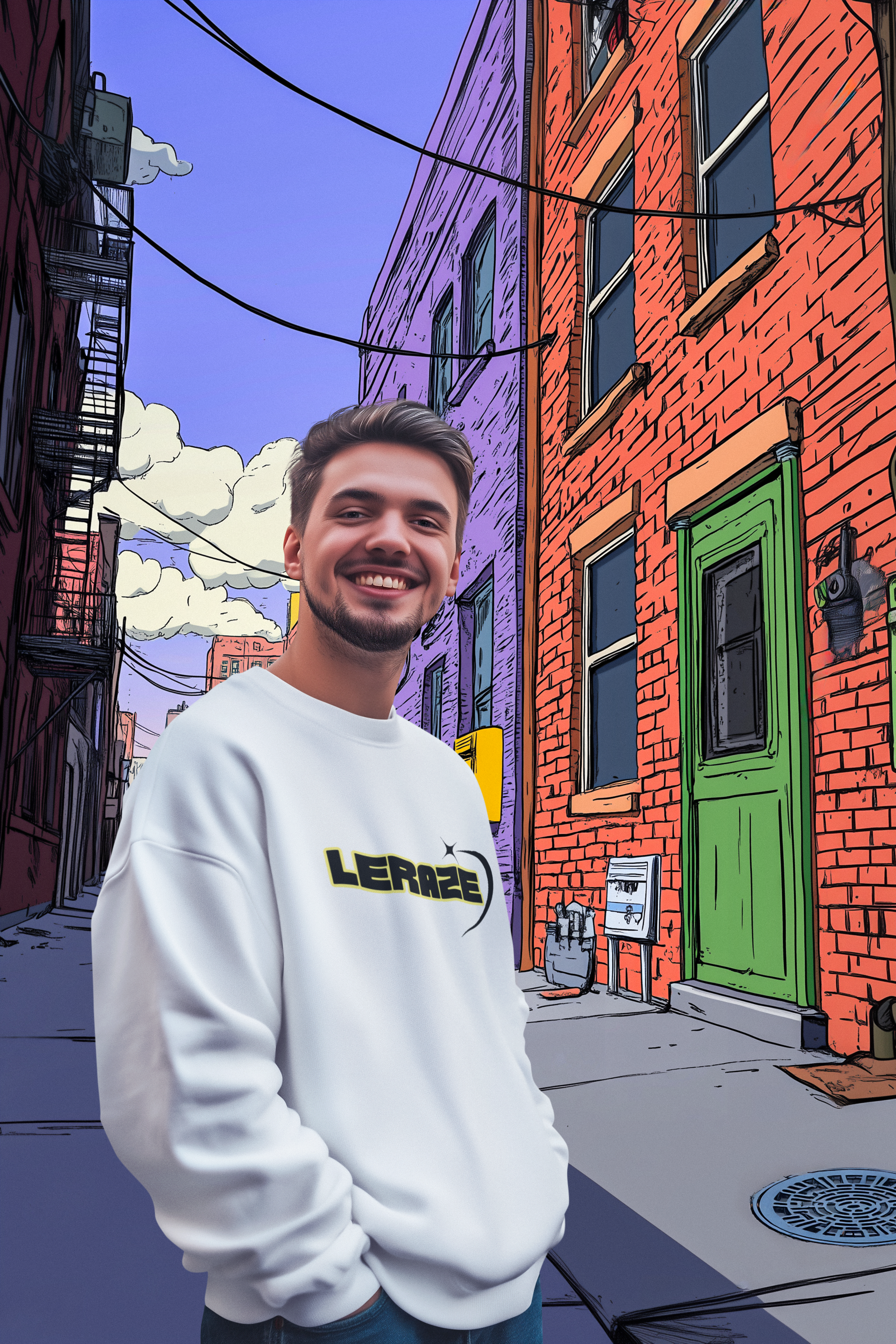 Urban Chic Unisex Sweatshirt - Leraze Wear ®️ product thumbnail image Urban Chic Unisex Sweatshirt - Leraze Wear ®️ product thumbnail image
