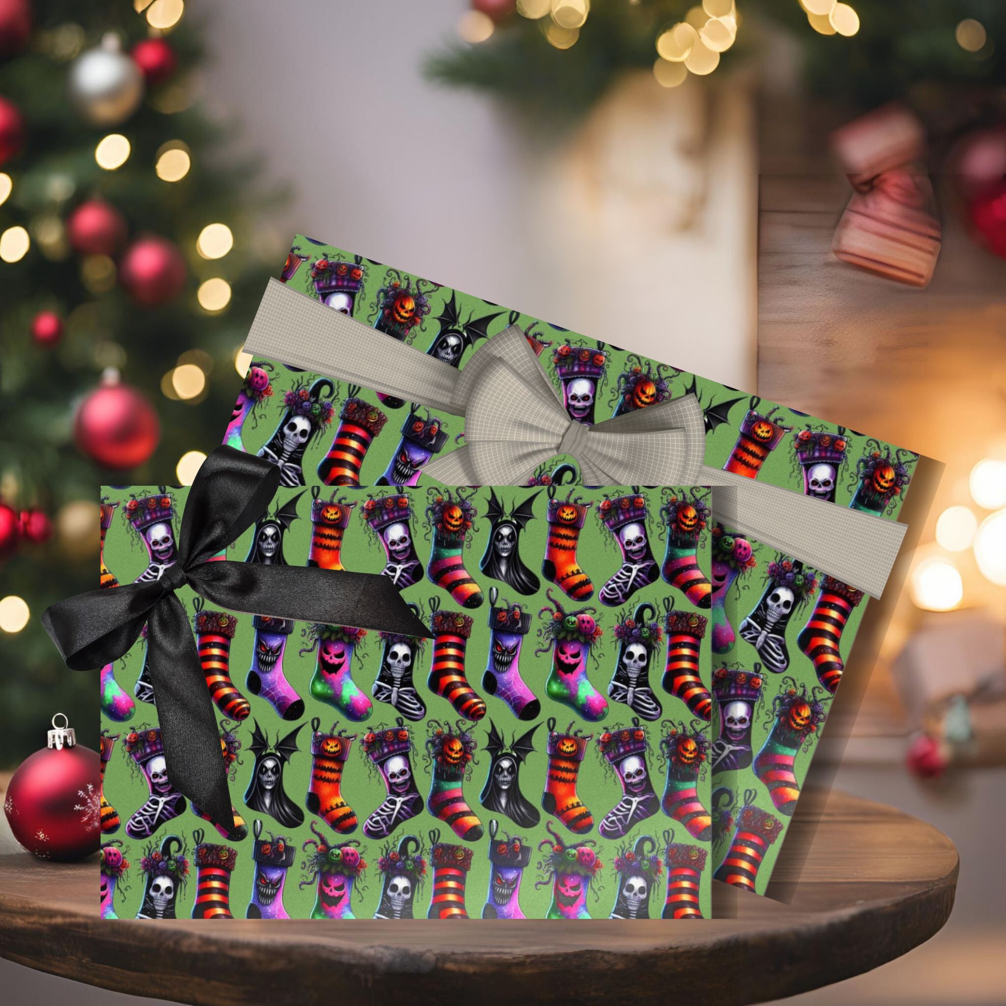 Gothic Christmas Gift Wrap