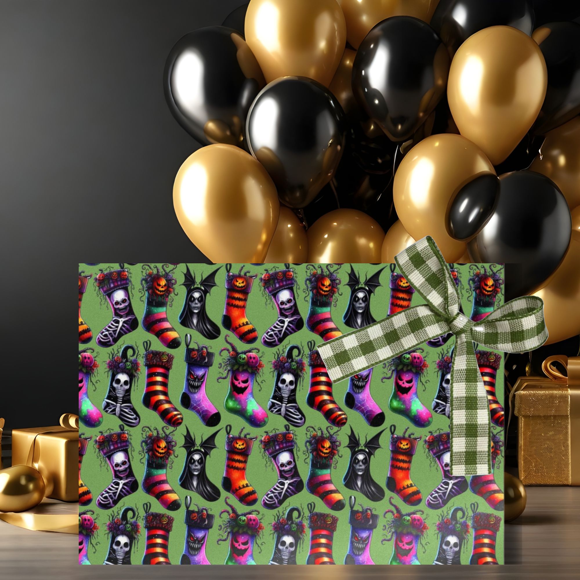 Gothic Christmas Gift Wrap product thumbnail image