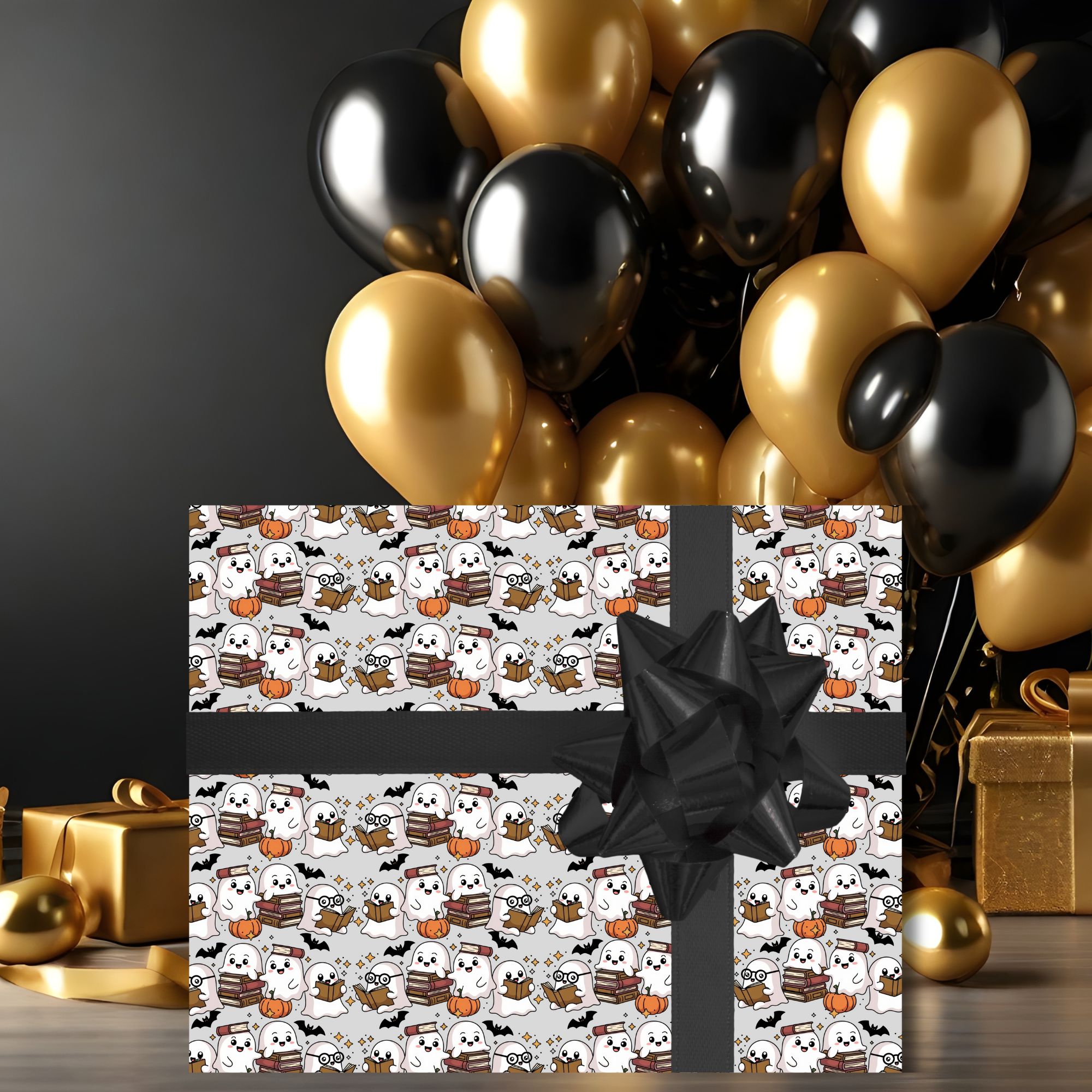 Bookish Ghost Gift Wrap product thumbnail image