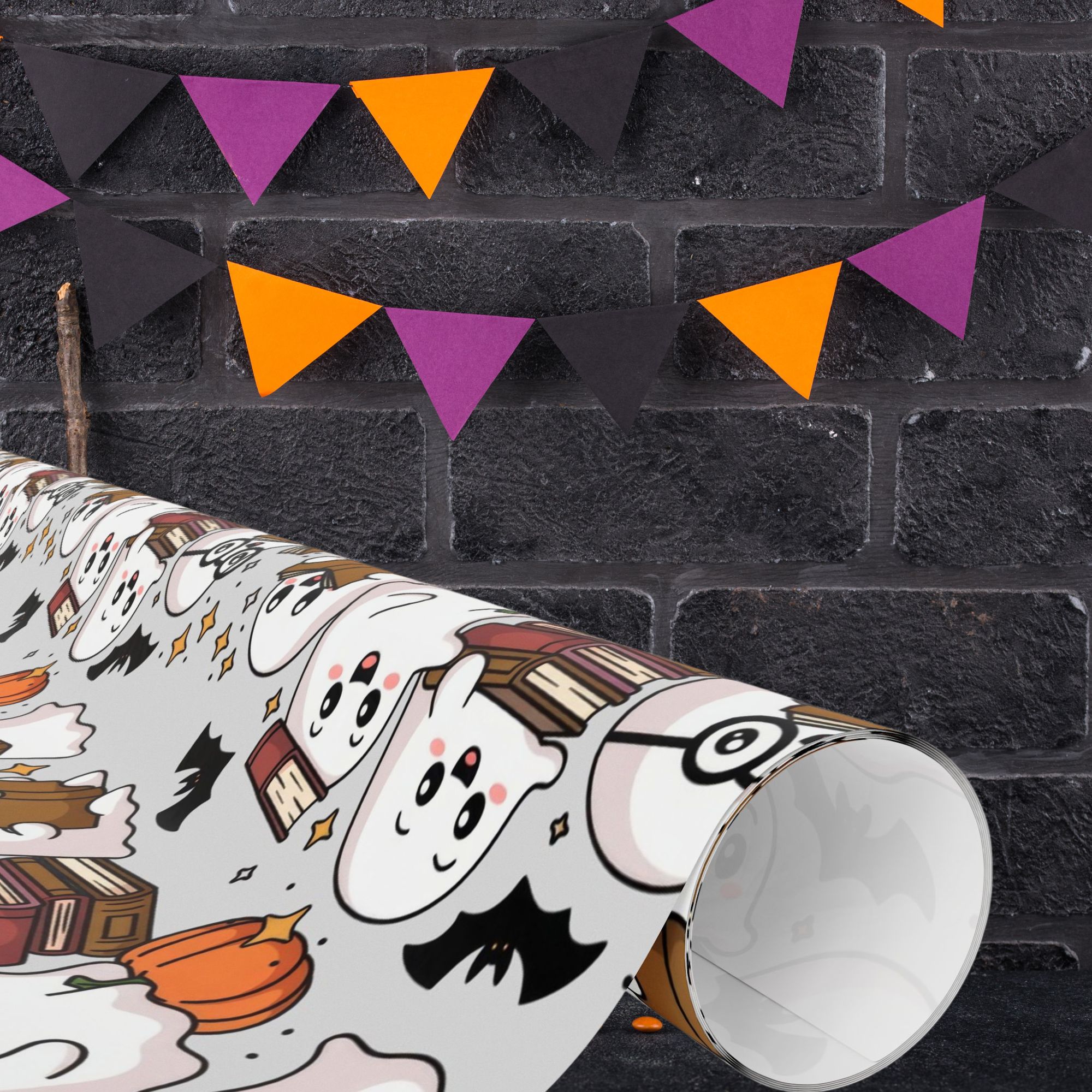 Bookish Ghost Gift Wrap product thumbnail image