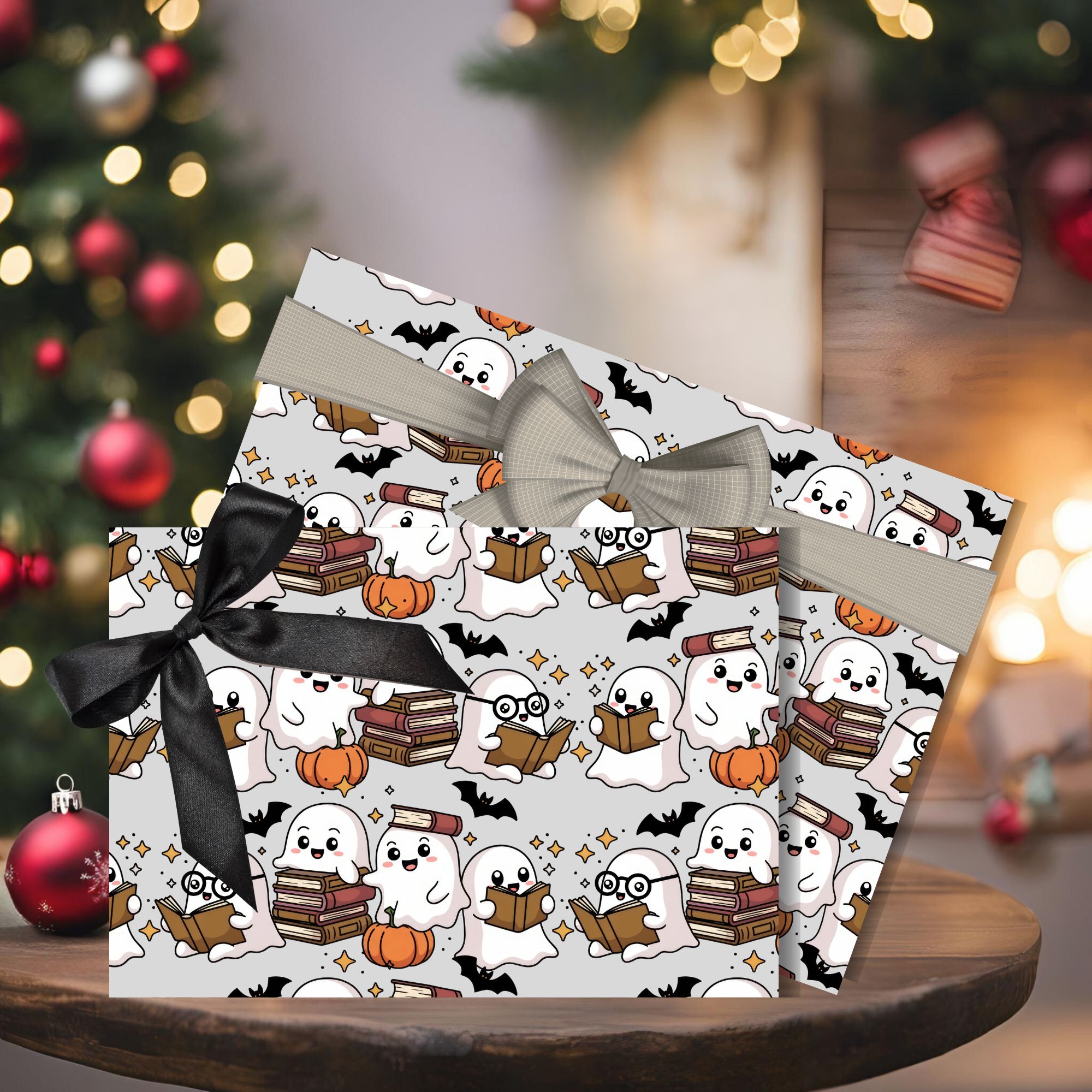 Bookish Ghost Gift Wrap