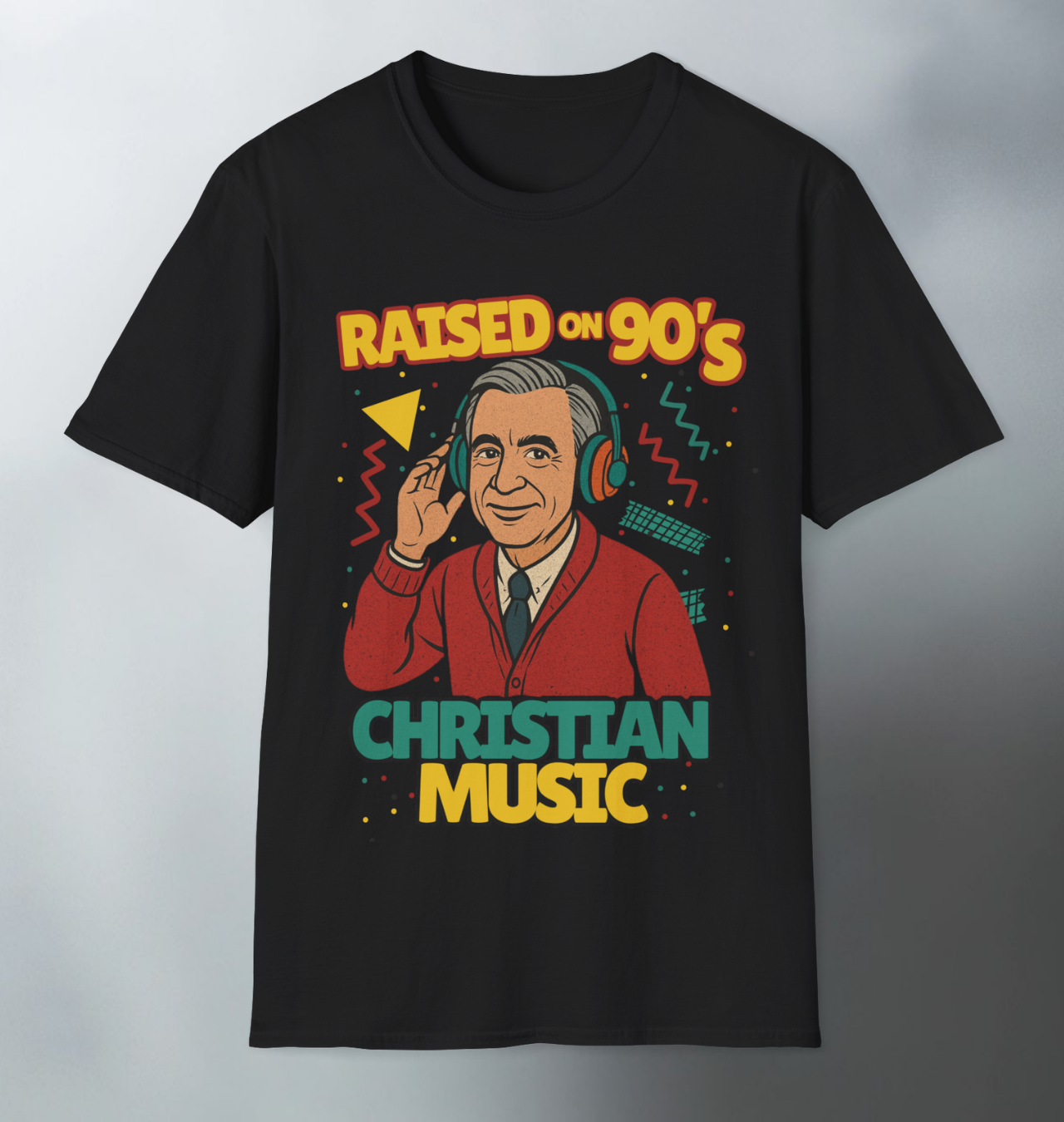 Raised on 90s Christian Music Softstyle T-Shirt -A wink to nostalgia product thumbnail image Raised on 90s Christian Music Softstyle T-Shirt -A wink to nostalgia product thumbnail image