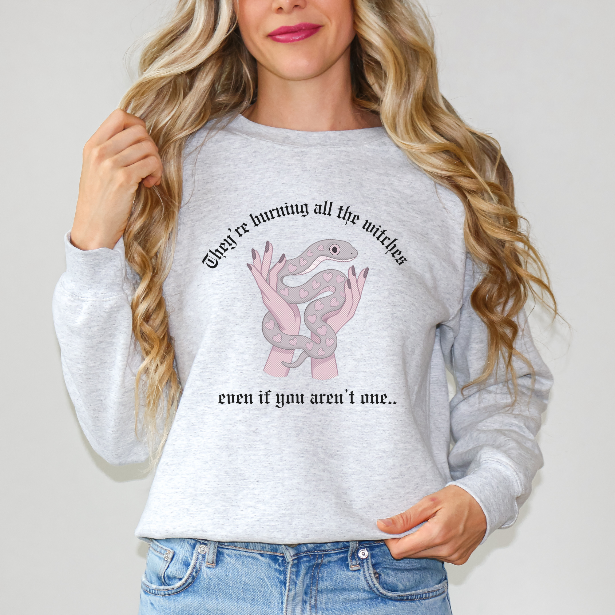 Witchy Crewneck Sweatshirt, Unisex Pullover, Halloween Gift, Cozy Sweater, Casual Wear, Trendy Fashion Witchy Crewneck Sweatshirt, Unisex Pullover, Halloween Gift, Cozy Sweater, Casual Wear, Trendy Fashion