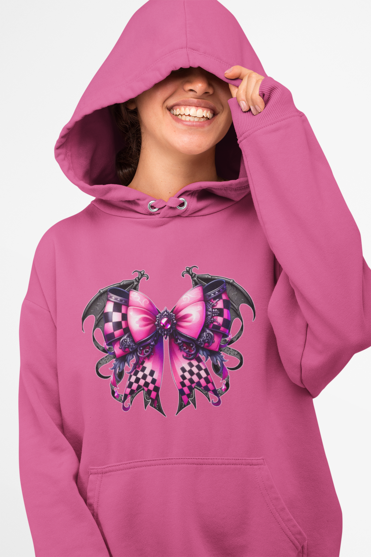Chic Bow Graphic Hoodie, Cozy Gift for Women, Trendy Fashion Sweatshirt, Cute Casual Wear, Cool Street Style, Perfect for Every Occasion product thumbnail image Chic Bow Graphic Hoodie, Cozy Gift for Women, Trendy Fashion Sweatshirt, Cute Casual Wear, Cool Street Style, Perfect for Every Occasion product thumbnail image
