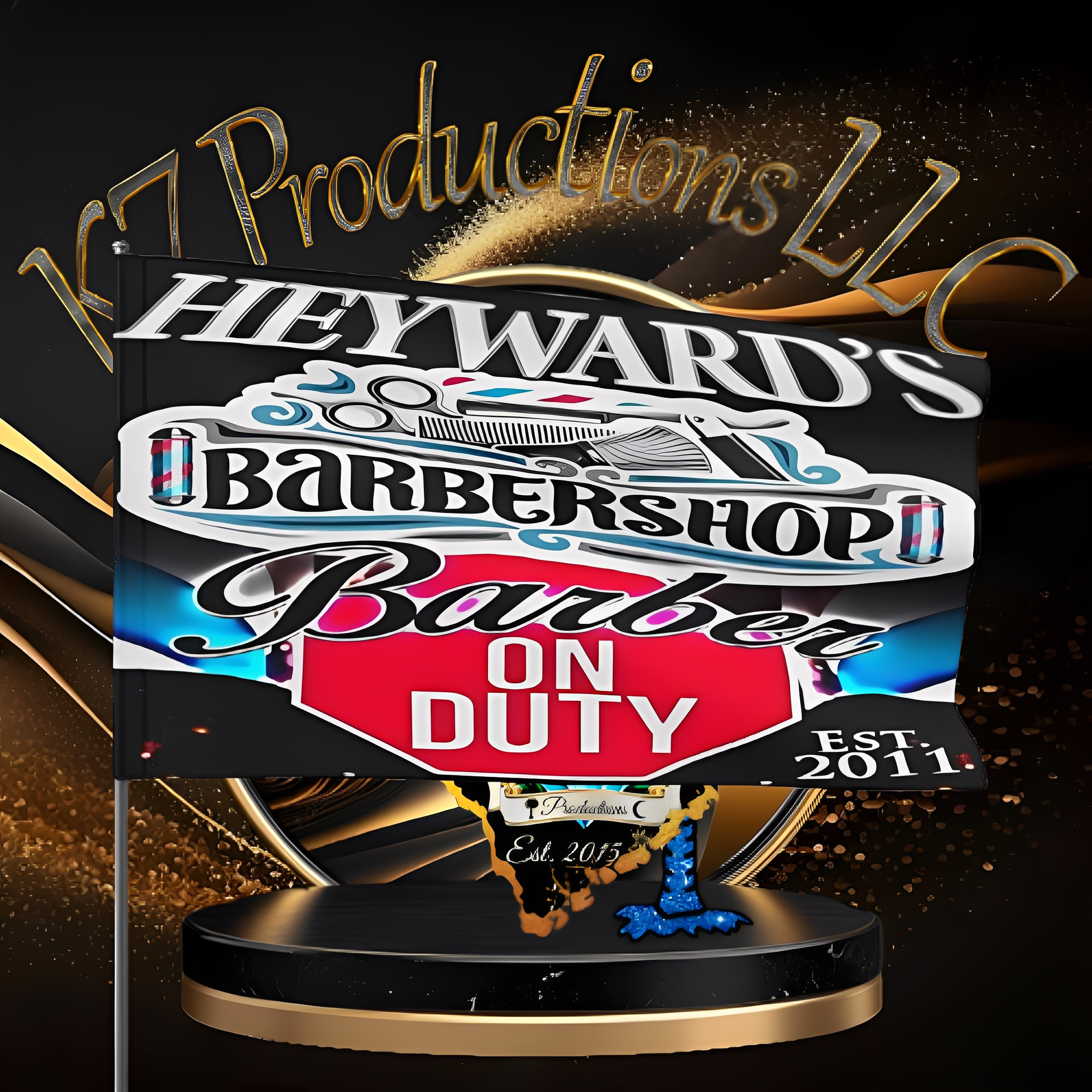 Heyward's Barbershop Flag product thumbnail image Heyward's Barbershop Flag product thumbnail image