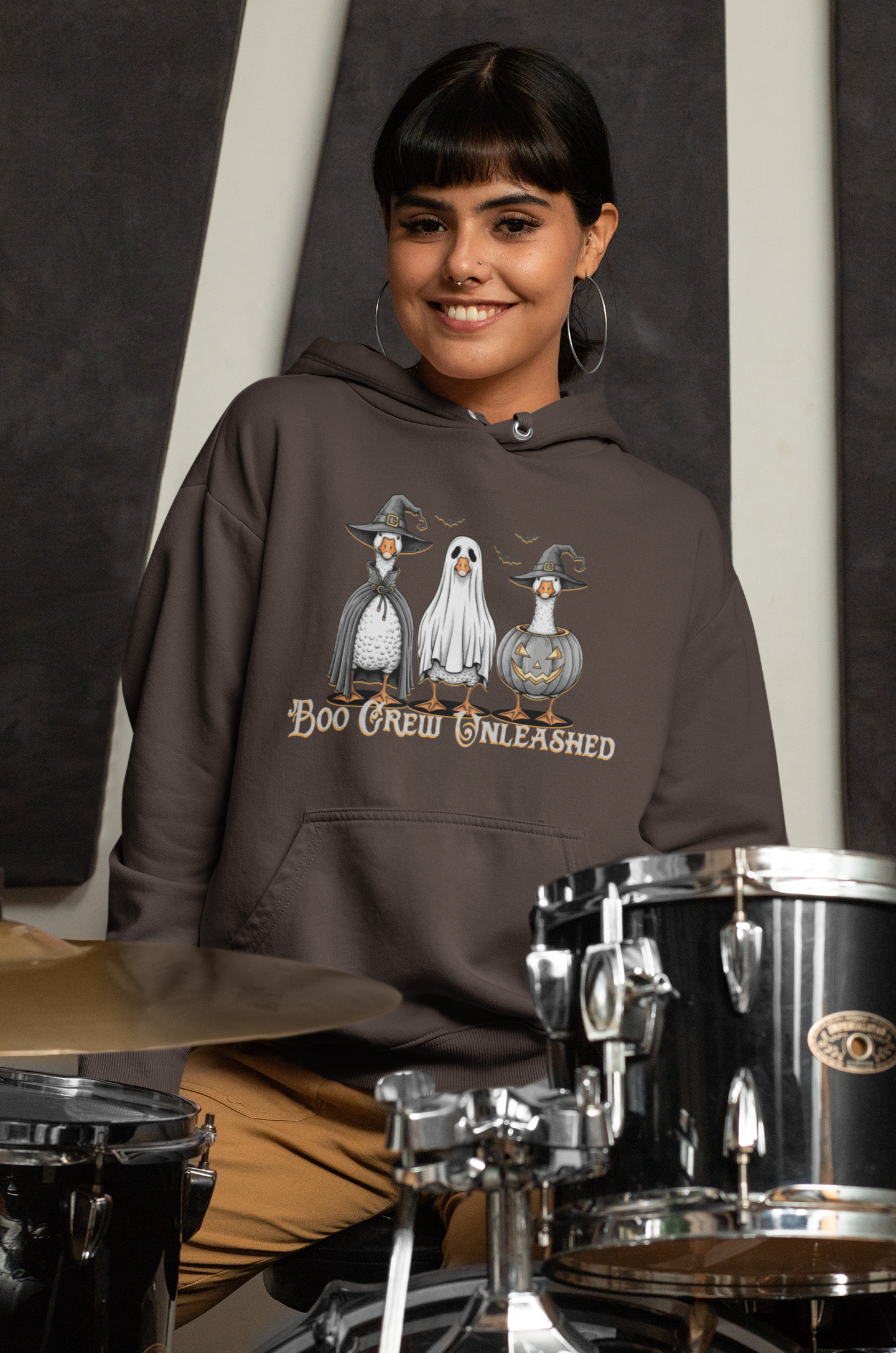 Boo Crew Goose Cute Halloween Pumpkin Witch Ghost - Hoodie - Hooded Sweatshirt product thumbnail image Boo Crew Goose Cute Halloween Pumpkin Witch Ghost - Hoodie - Hooded Sweatshirt product thumbnail image