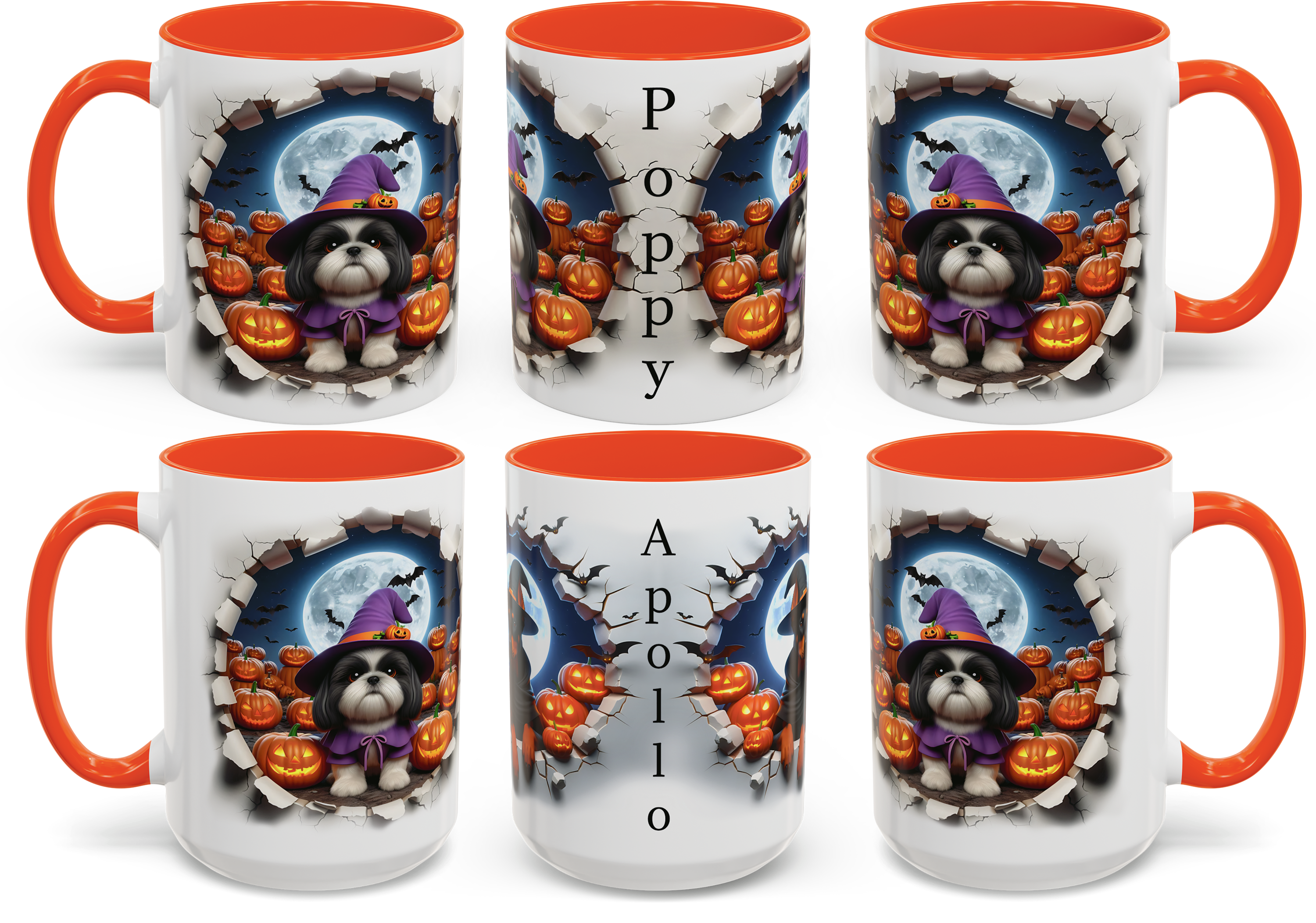 Mug Halloween-Themed Shih Tzu Witchy Dog Design 11oz 15oz Gift product thumbnail image Mug Halloween-Themed Shih Tzu Witchy Dog Design 11oz 15oz Gift product thumbnail image