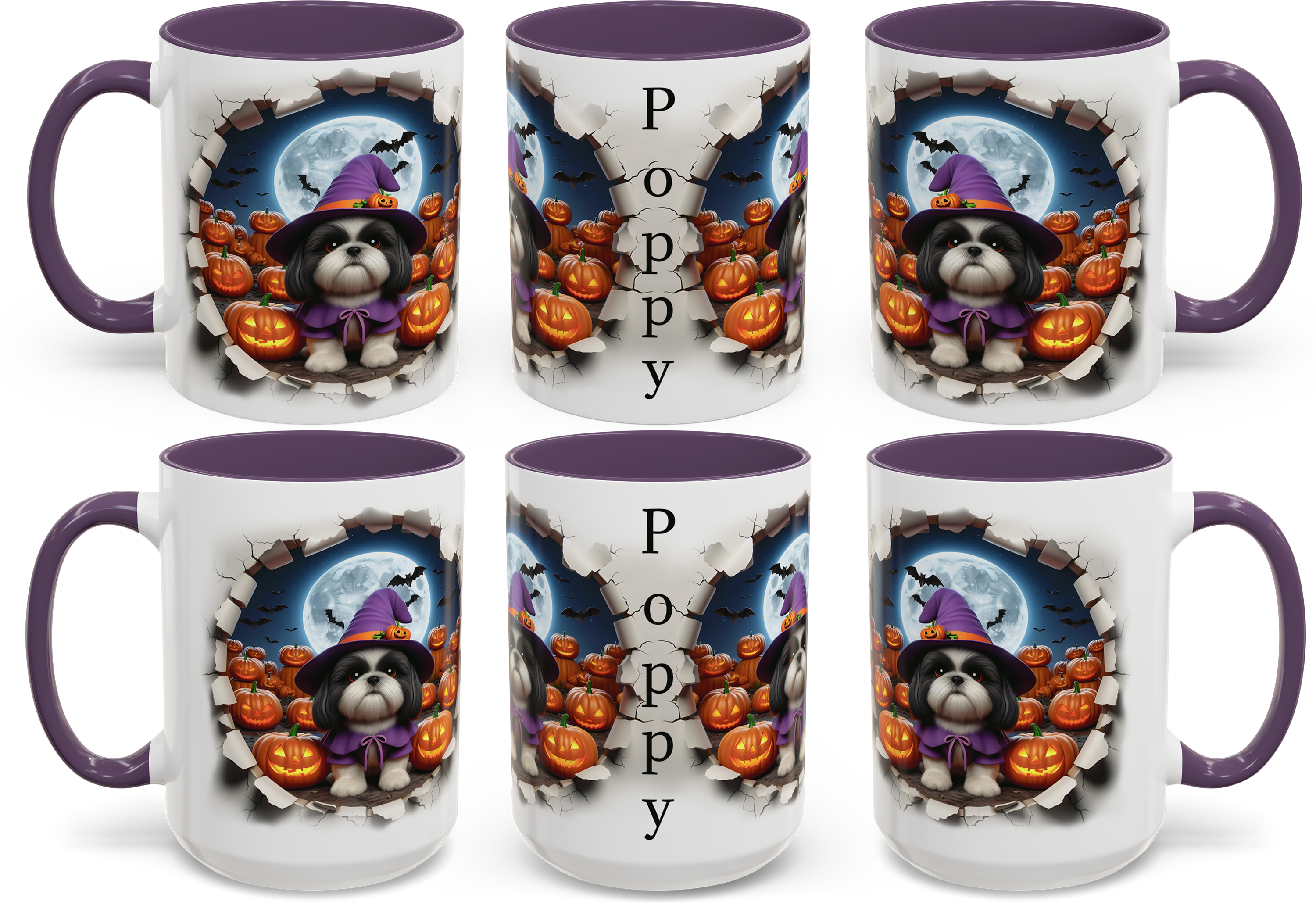 Mug Halloween-Themed Shih Tzu Witchy Dog Design 11oz 15oz Gift product thumbnail image Mug Halloween-Themed Shih Tzu Witchy Dog Design 11oz 15oz Gift product thumbnail image