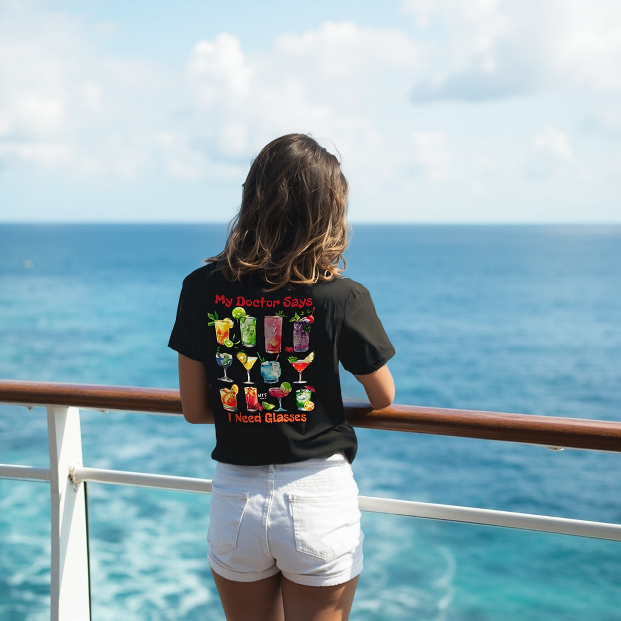 Sarcasm Culture My Doctor Says I Need Glasses Tee product thumbnail image