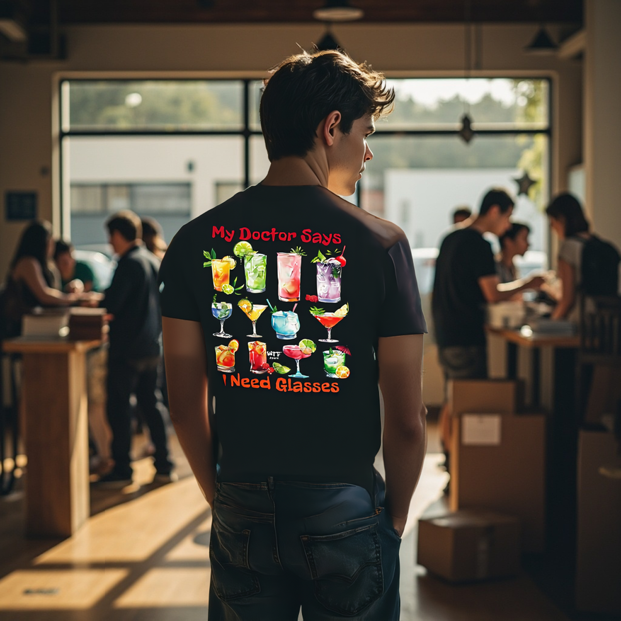 Sarcasm Culture My Doctor Says I Need Glasses Tee product thumbnail image