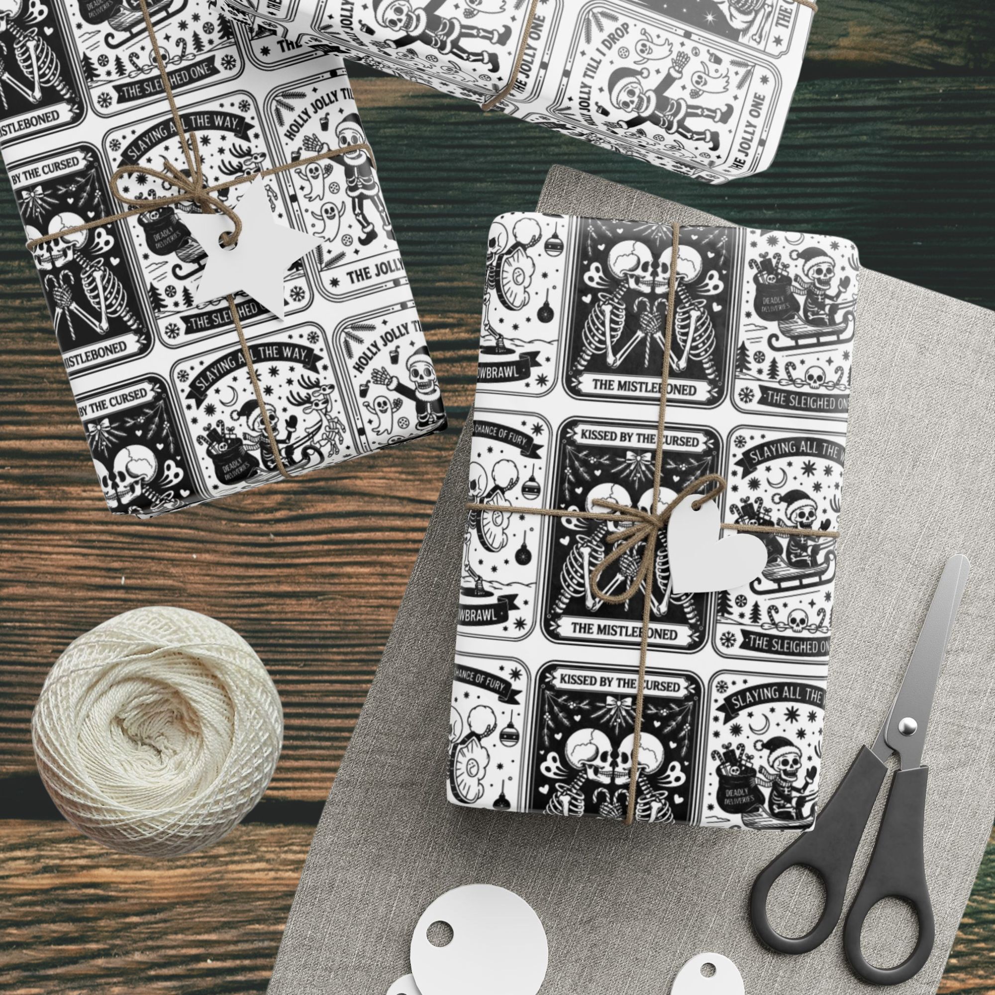 Gothic Skeleton Gift Wrap product thumbnail image