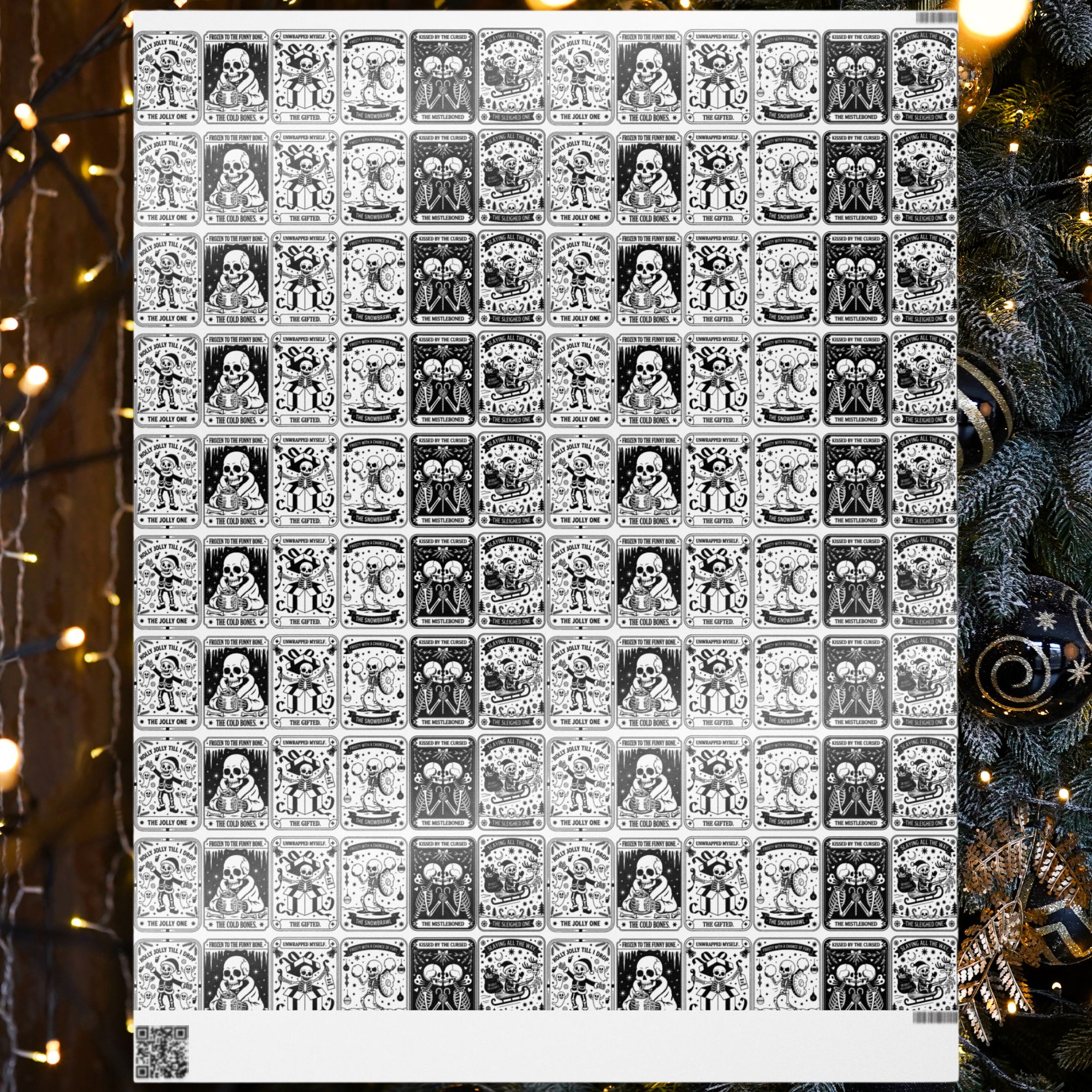Gothic Skeleton Gift Wrap product thumbnail image