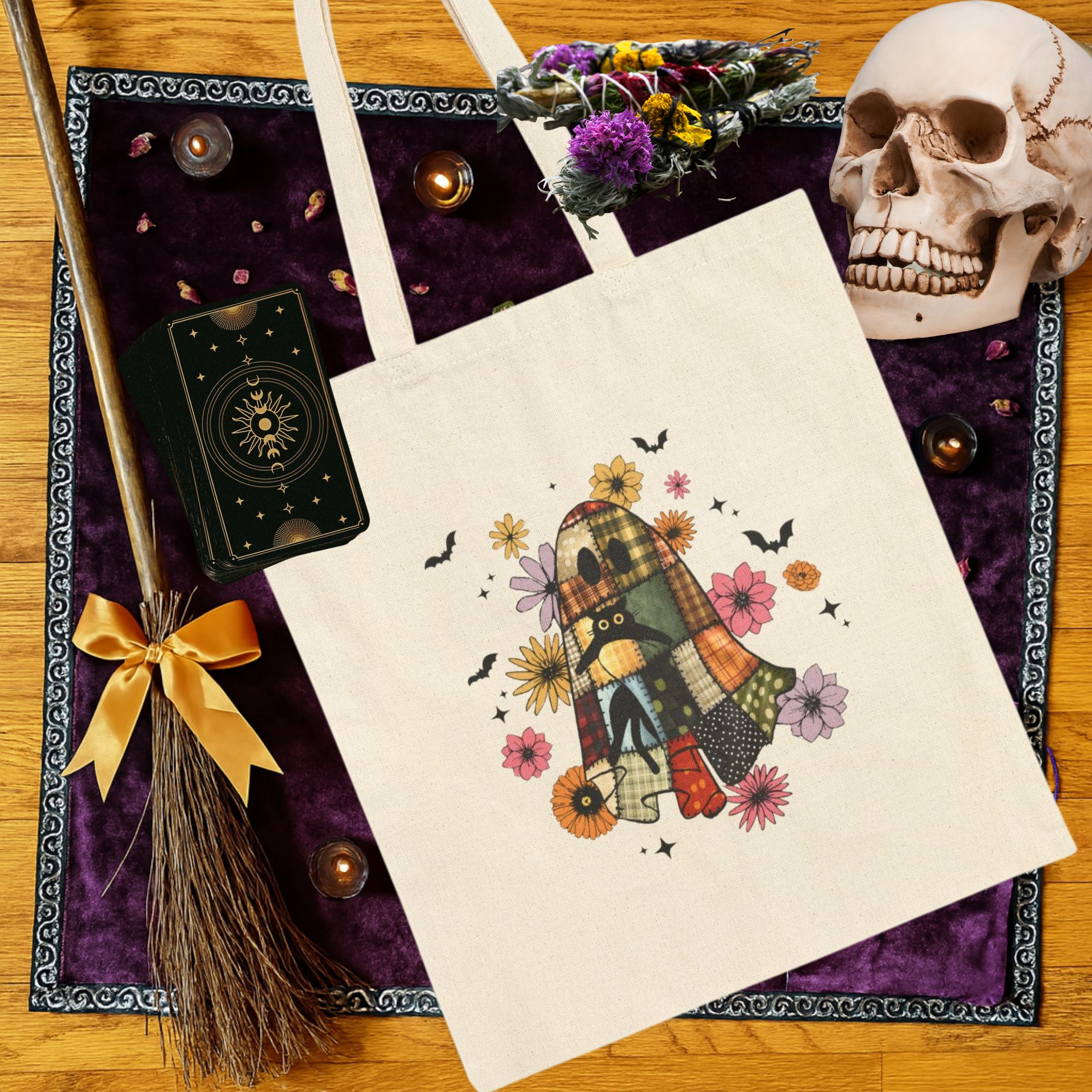 Patchwork Ghost Tote Bag product thumbnail image