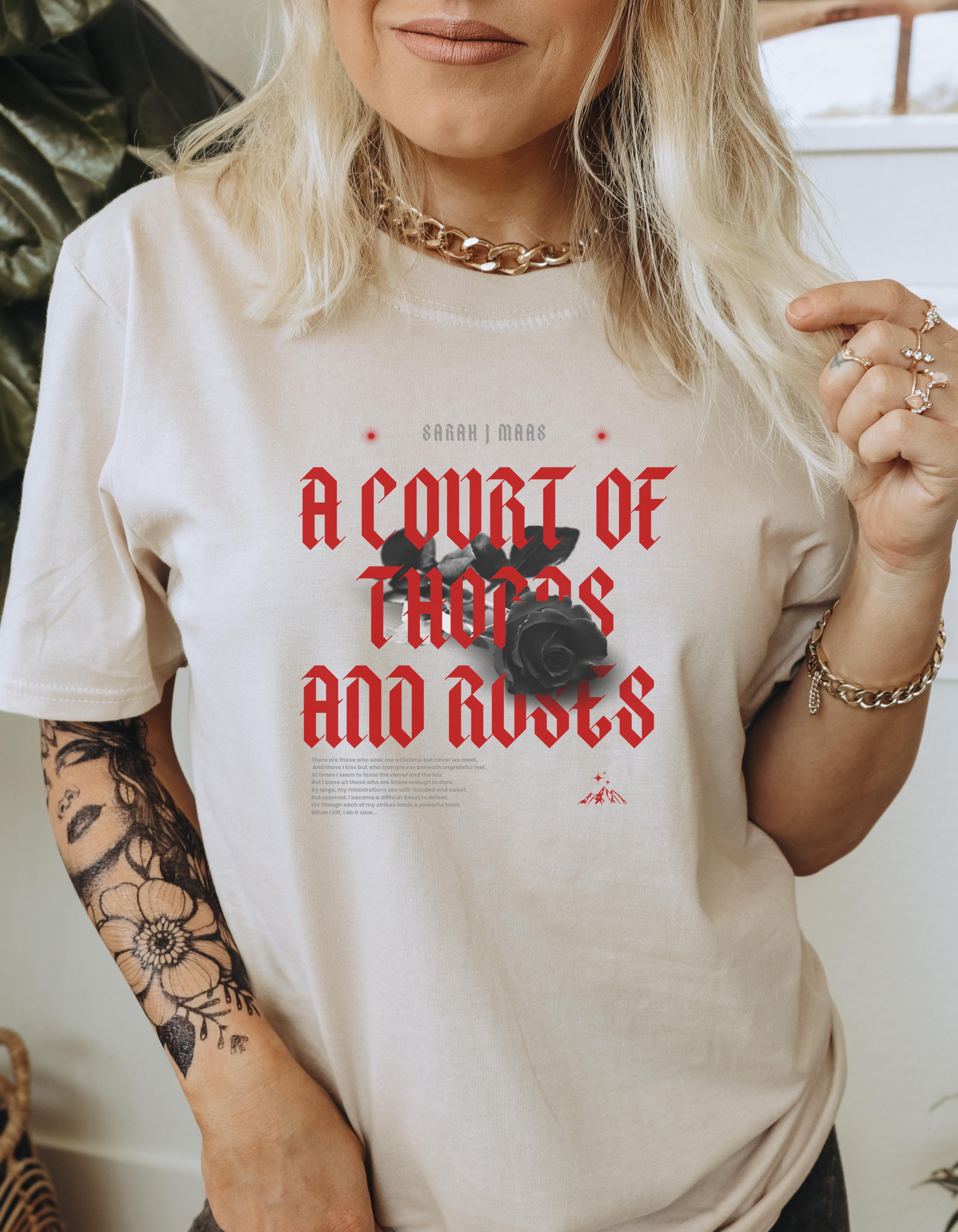 A Court Of Thorns and Roses Comfort Colors TShirt product thumbnail image