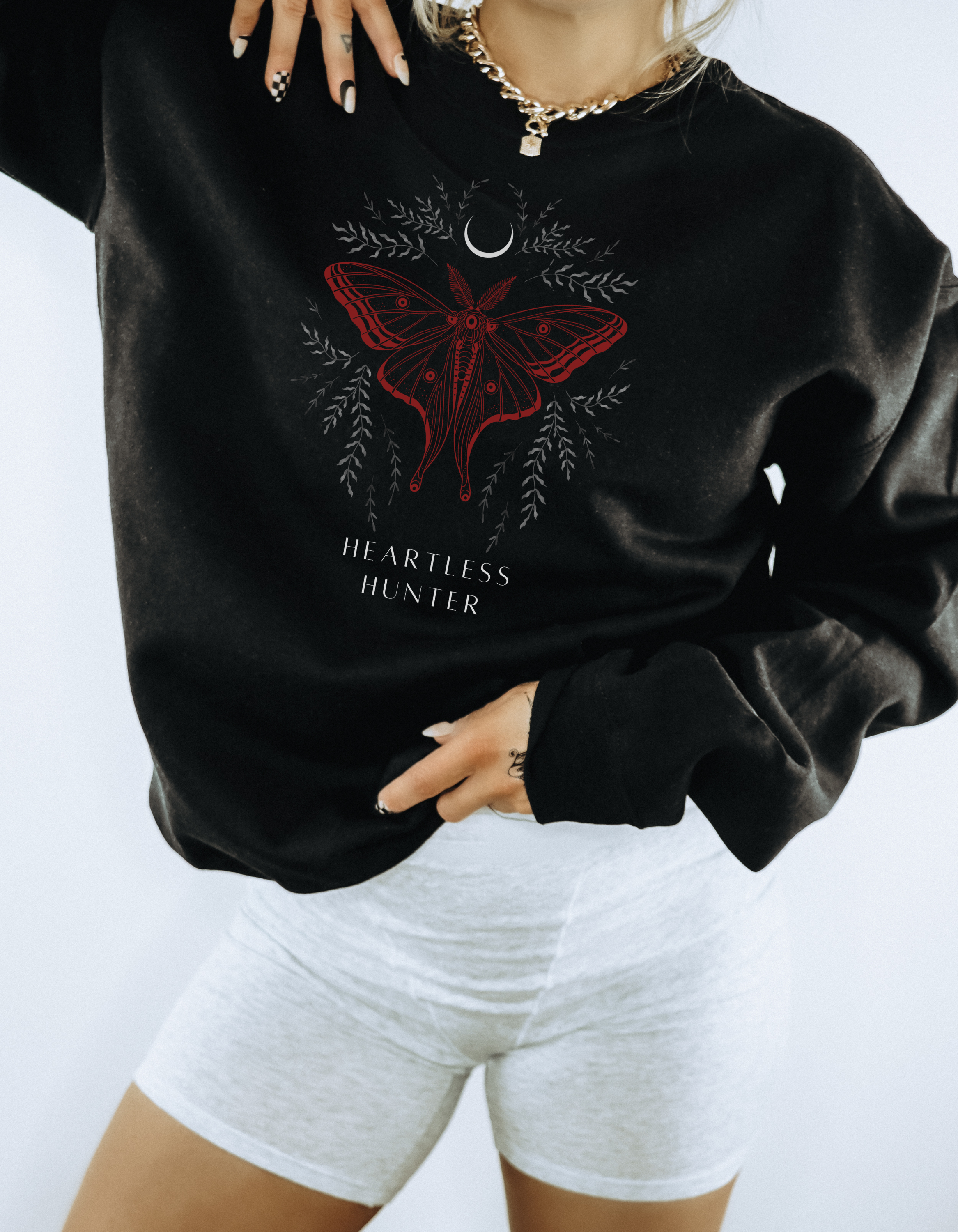Crimson Moth Crewneck, The Crimson Moth Crimson Moth Crewneck, The Crimson Moth