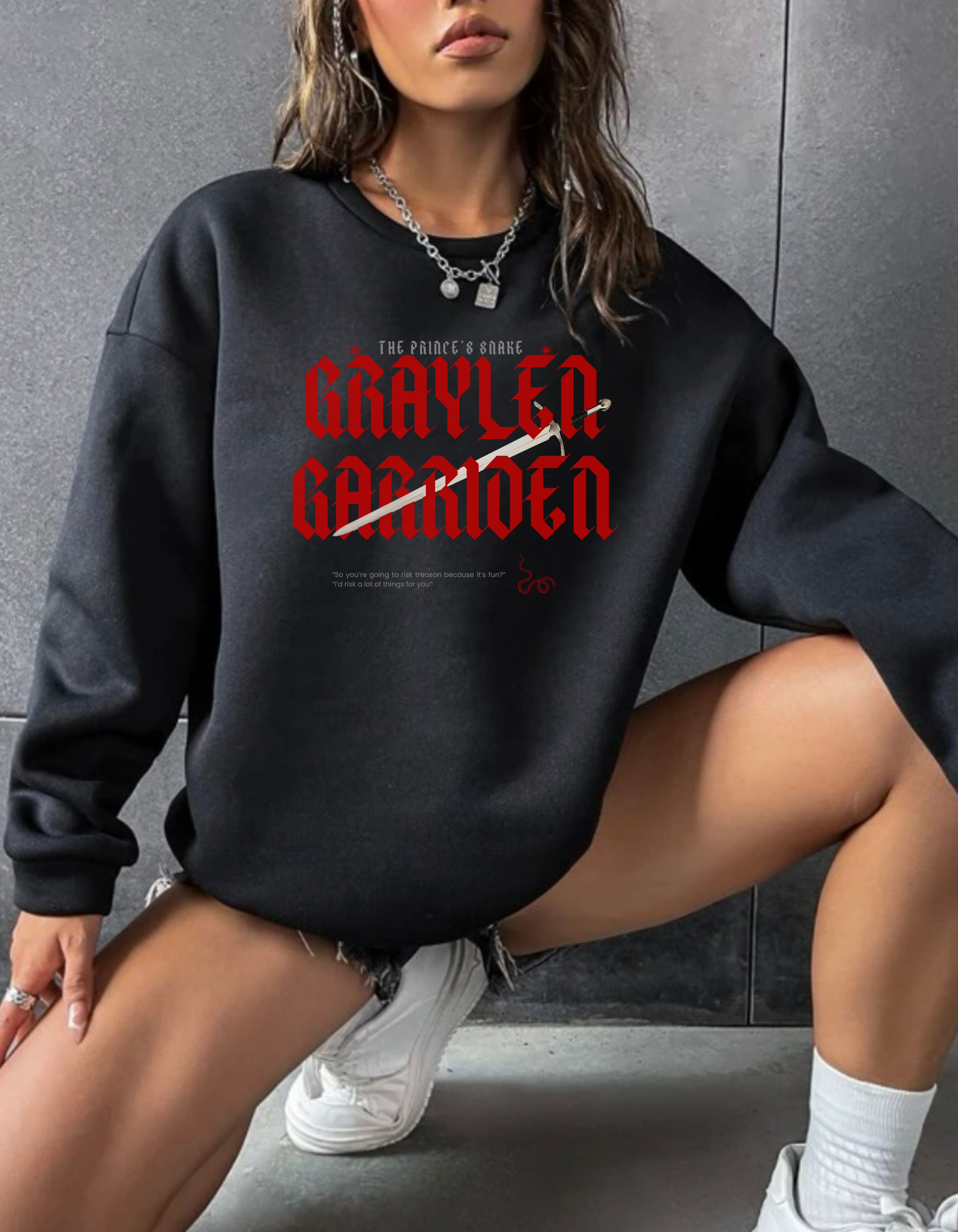 Graylen Garriden Crewneck, The Unraveled Fate Graylen Garriden Crewneck, The Unraveled Fate