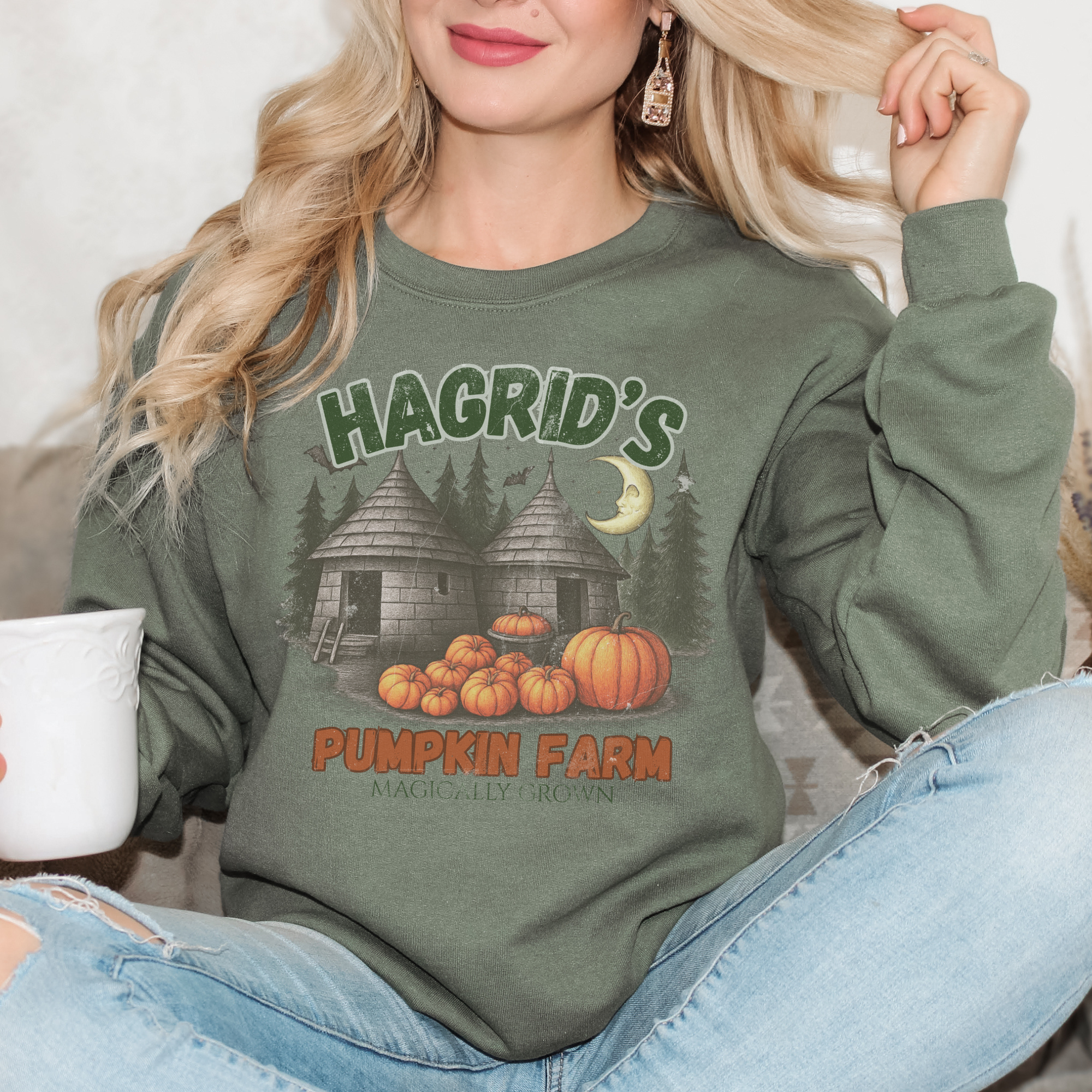 Hagrid's Pumpkin Farm Crewneck Sweatshirt, Cozy Fall Apparel, Halloween Sweatshirt, Gift for Pumpkin Lovers, Unisex Sweater, Autumn Fashion Hagrid's Pumpkin Farm Crewneck Sweatshirt, Cozy Fall Apparel, Halloween Sweatshirt, Gift for Pumpkin Lovers, Unisex Sweater, Autumn Fashion