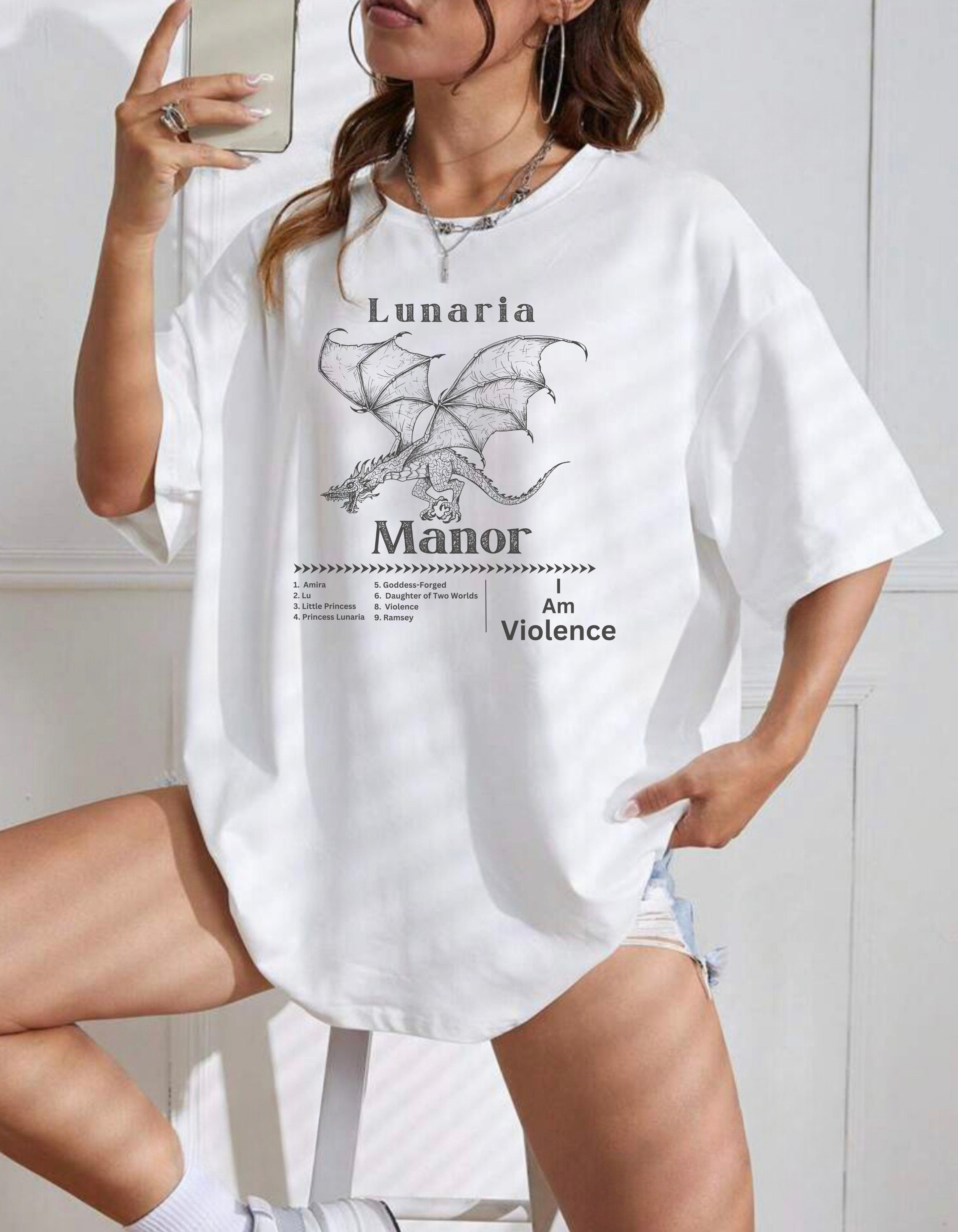 Lunaria’s Many Names Comfort Colors T-Shirt, The Unraveled Fate product thumbnail image Lunaria’s Many Names Comfort Colors T-Shirt, The Unraveled Fate product thumbnail image