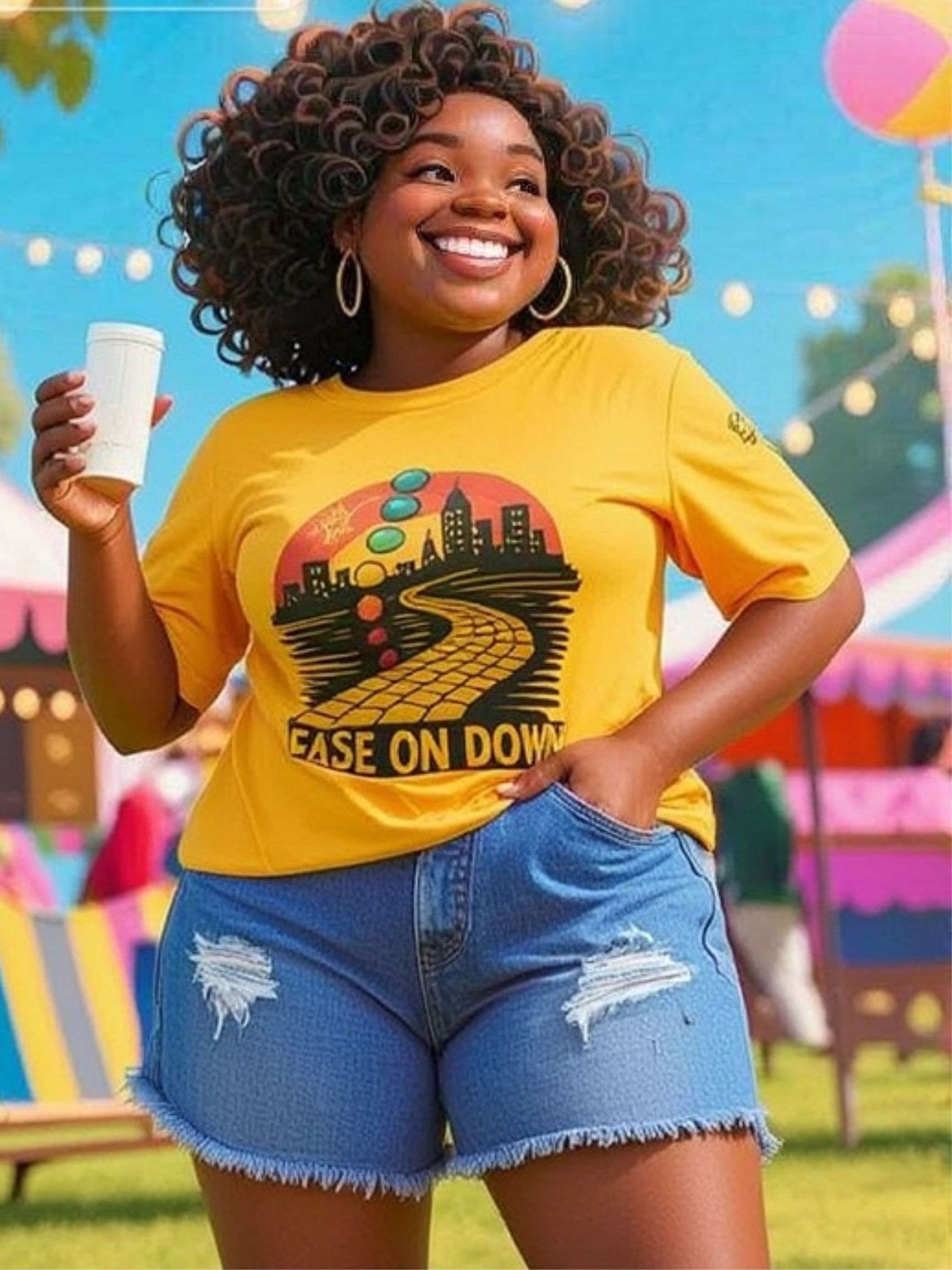 Ease On Down Yellow Brick Tee product thumbnail image Ease On Down Yellow Brick Tee product thumbnail image
