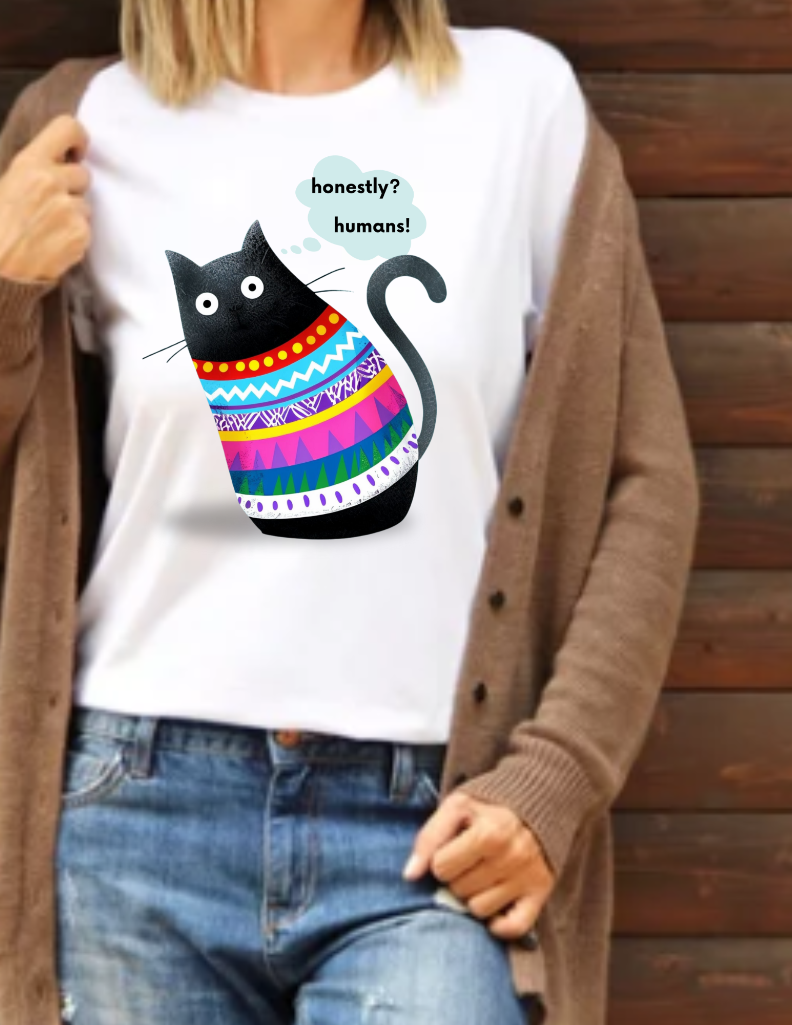 Funny Cat Graphic Tee product thumbnail image