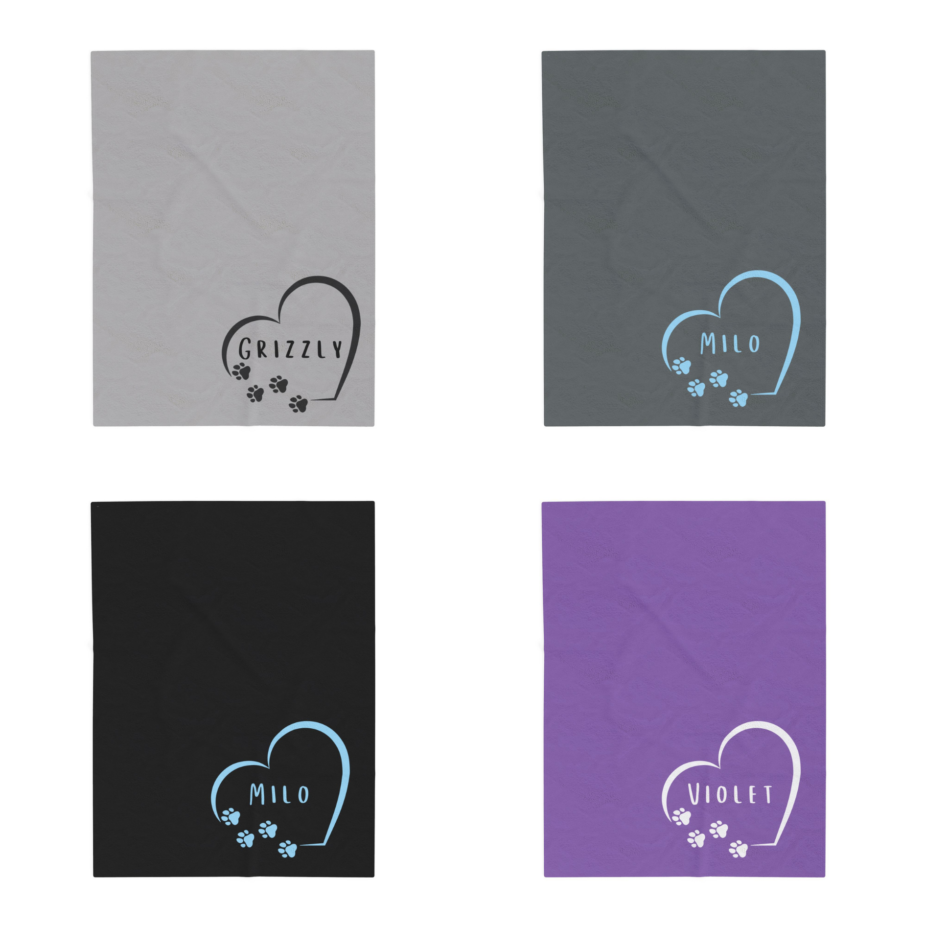 Personalized Plush Pet Blanket with Heart Design, Cozy Throw for Pet Lovers product thumbnail image Personalized Plush Pet Blanket with Heart Design, Cozy Throw for Pet Lovers product thumbnail image