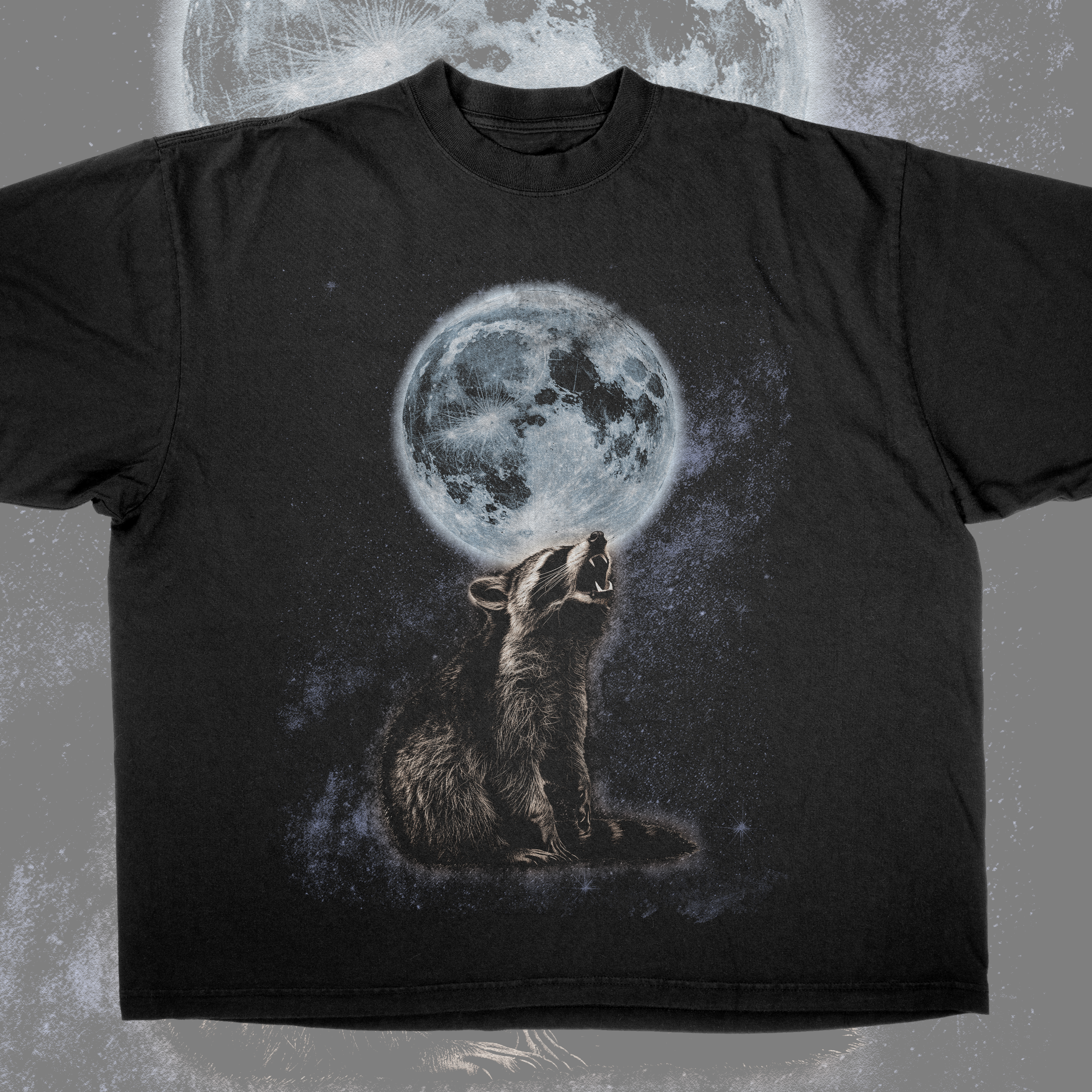 Raccoon Howling at the Moon product thumbnail image Raccoon Howling at the Moon product thumbnail image