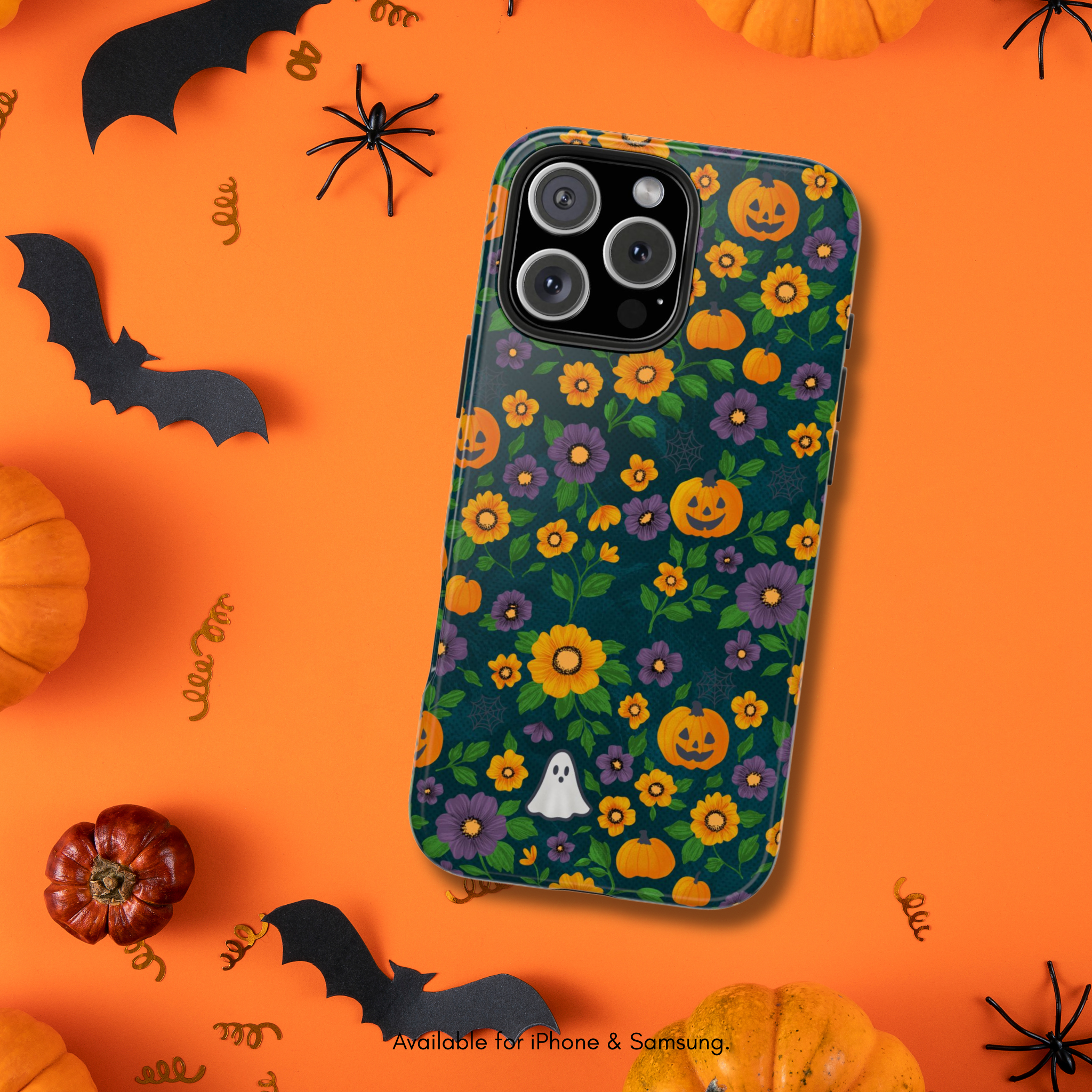 Haunted Petals Phone Case, Floral Magic Case, Witchy Phone Cover, Unique Gift for Witches, Botanicals and Spells Theme product thumbnail image