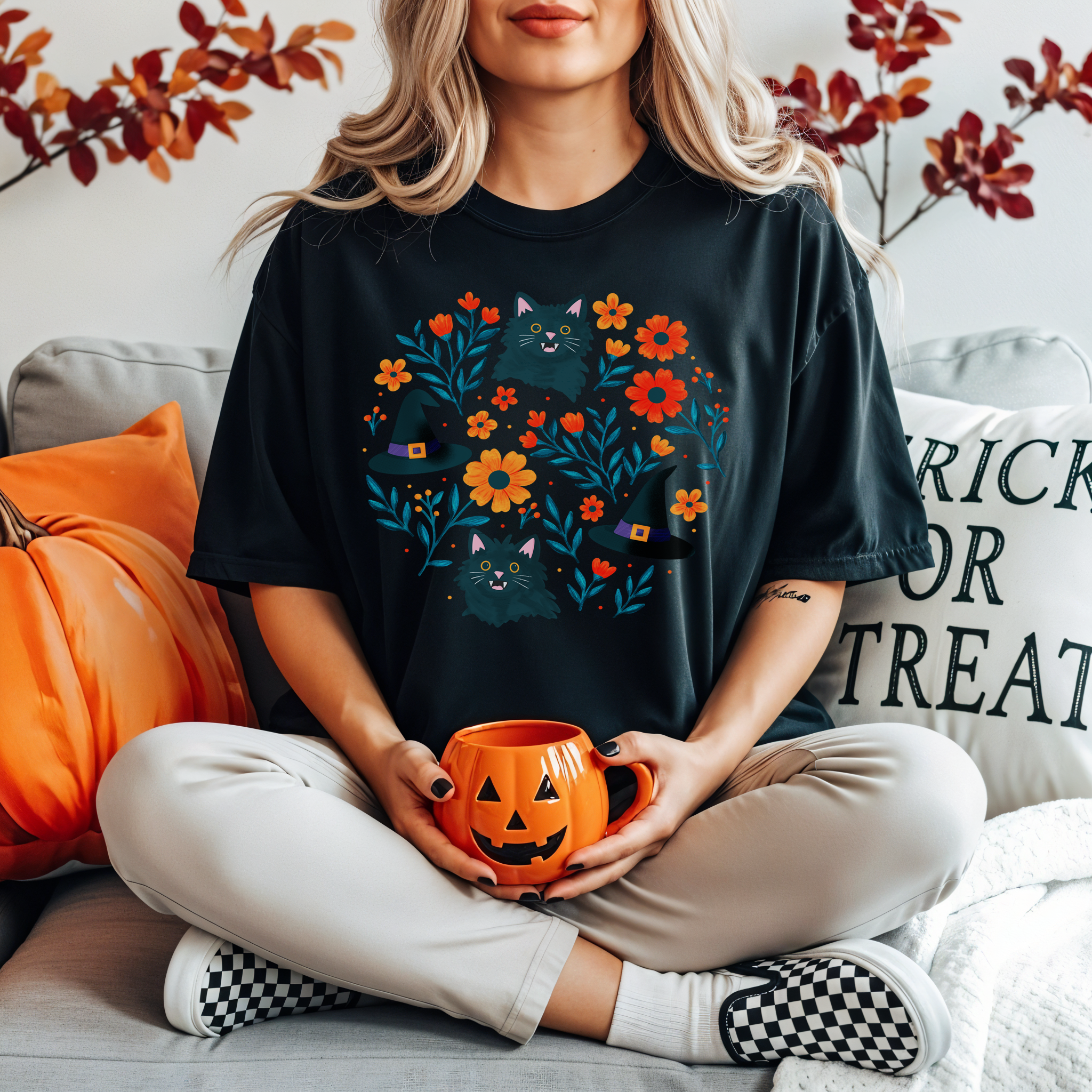 Midnight Meowgic T-Shirt for Halloween, Unisex Casual Tee, Perfect for Fall Celebrations, Cozy Everyday Wear, Cute Gift Idea product thumbnail image Midnight Meowgic T-Shirt for Halloween, Unisex Casual Tee, Perfect for Fall Celebrations, Cozy Everyday Wear, Cute Gift Idea product thumbnail image