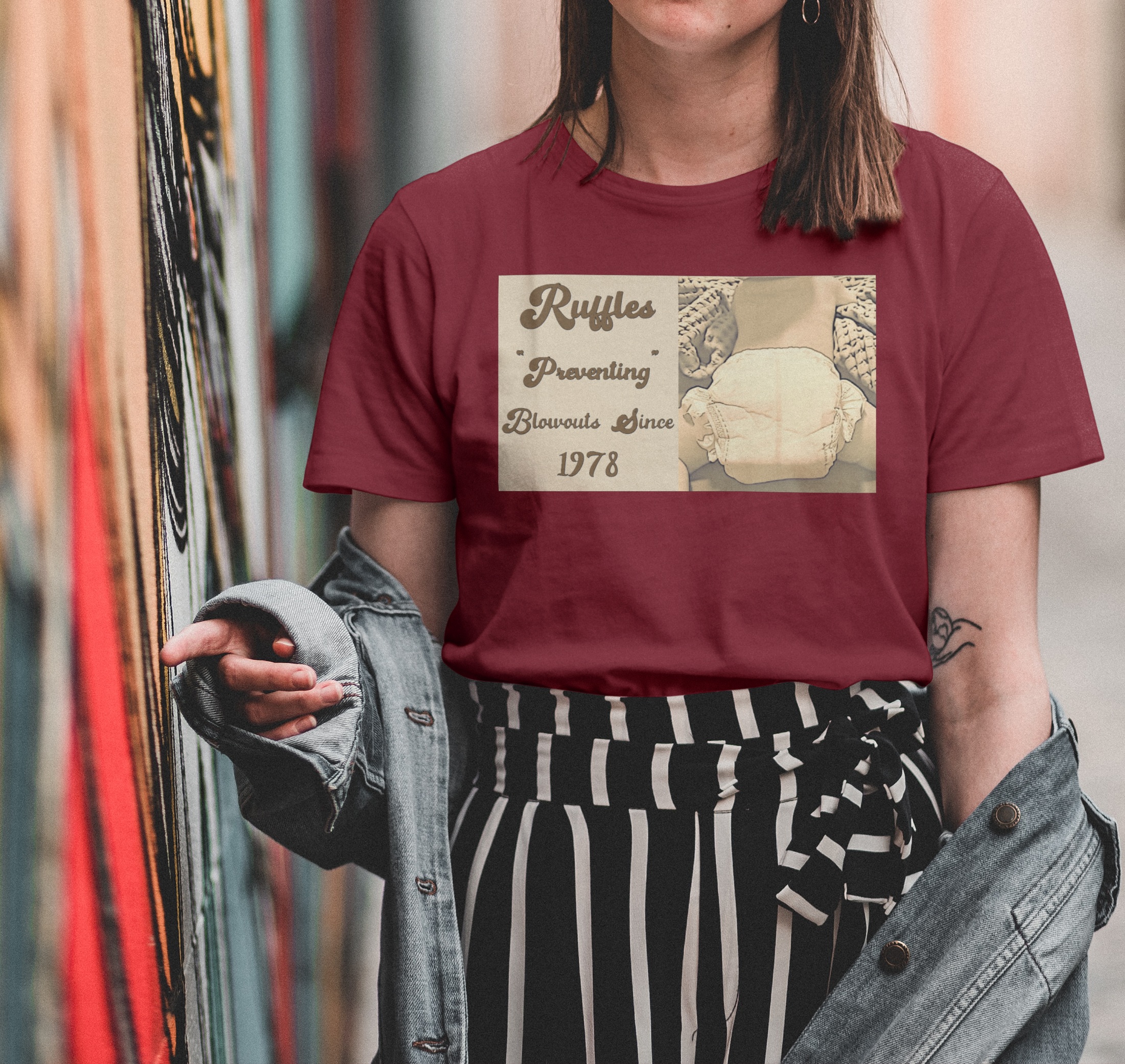 Retro Inspired, Ruffles Unisex Heavy Cotton Tee, CodeStripeLife, Casual Wear, Gift for Parents, Funny Tee, Unique Style product thumbnail image Retro Inspired, Ruffles Unisex Heavy Cotton Tee, CodeStripeLife, Casual Wear, Gift for Parents, Funny Tee, Unique Style product thumbnail image