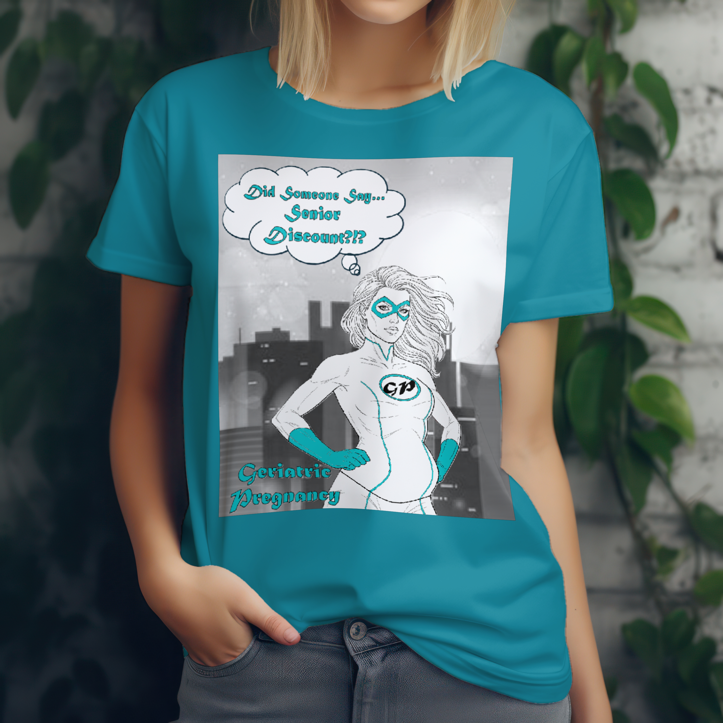 Superhero T-Shirt, Pregnancy,  CodeStripeLife, Graphic Shirt, Perfect Gift, Fun Everyday Wear product thumbnail image