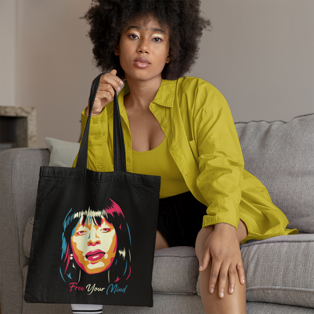 Taquirah Cotton Canvas Tote Bag product thumbnail image