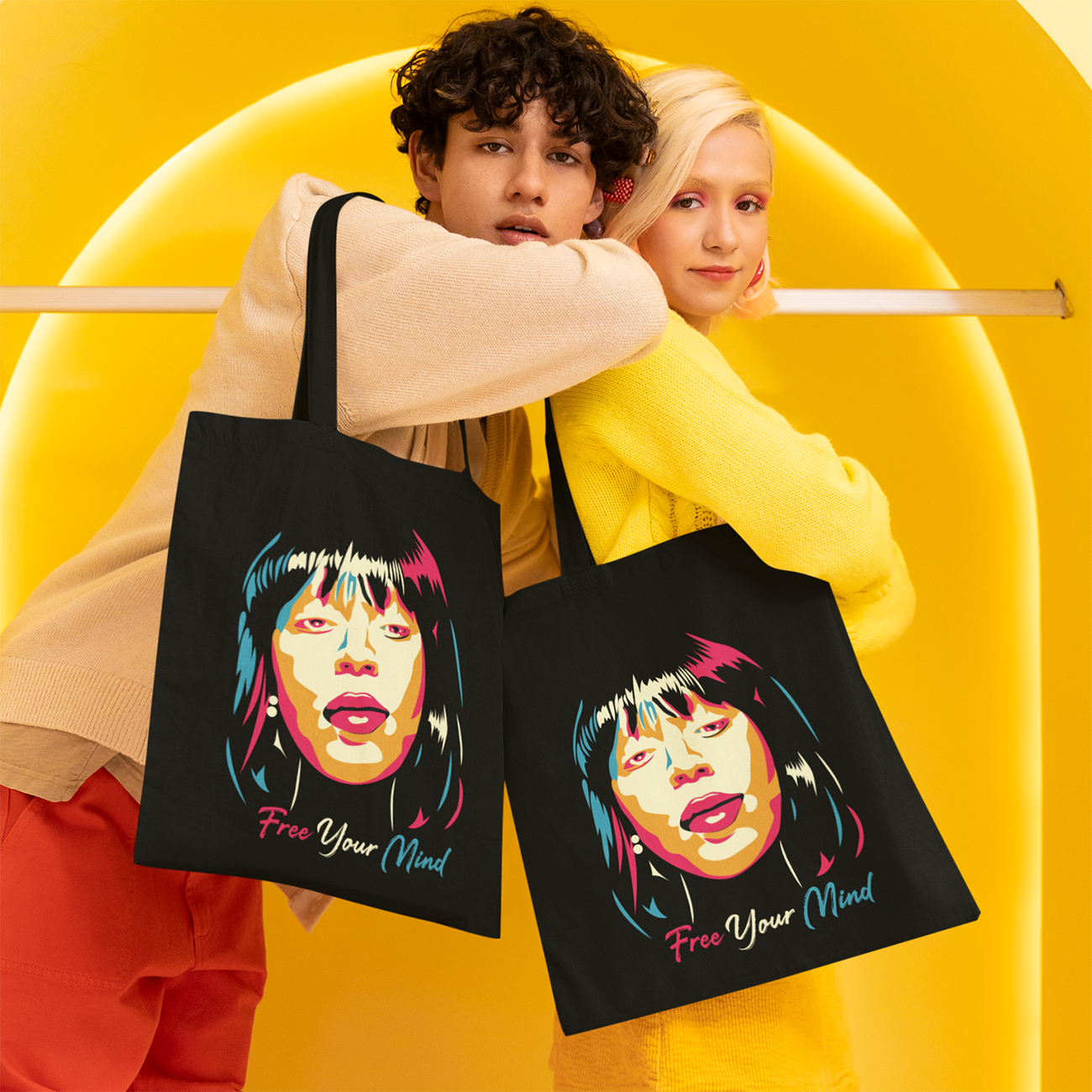 Taquirah Cotton Canvas Tote Bag product thumbnail image