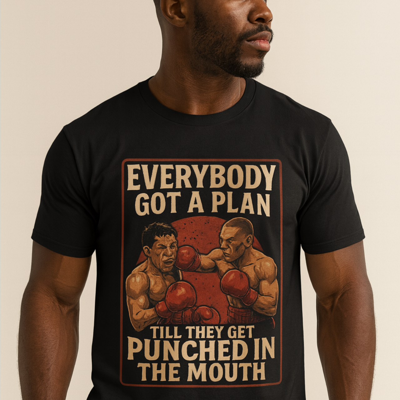 Mike Tyson Quote T-Shirt, Motivational Shirt, Boxer Tee, Men's Casual Wear, Gift for Sports Fans, Gym Apparel