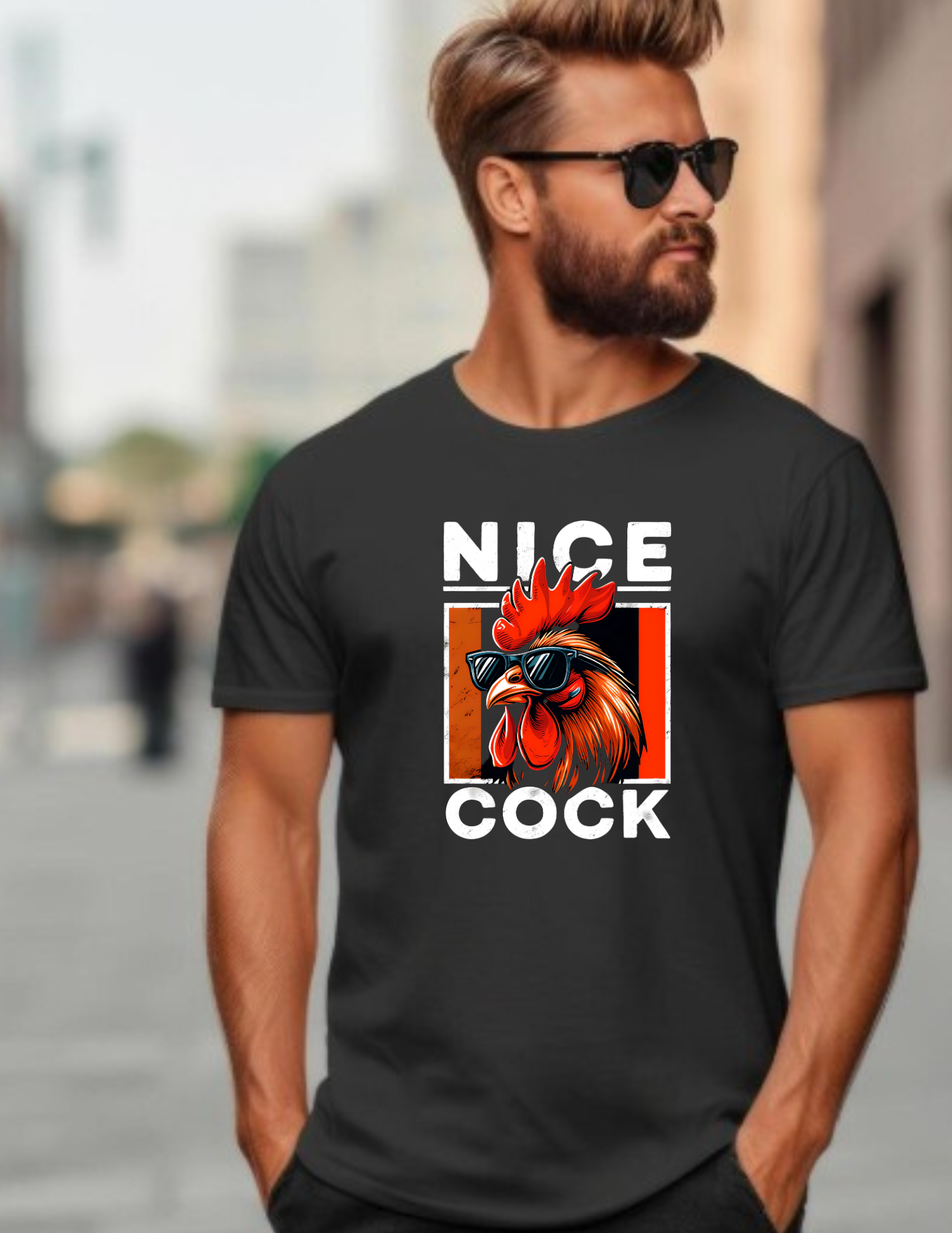 NICE COCK Humorous Tee product thumbnail image