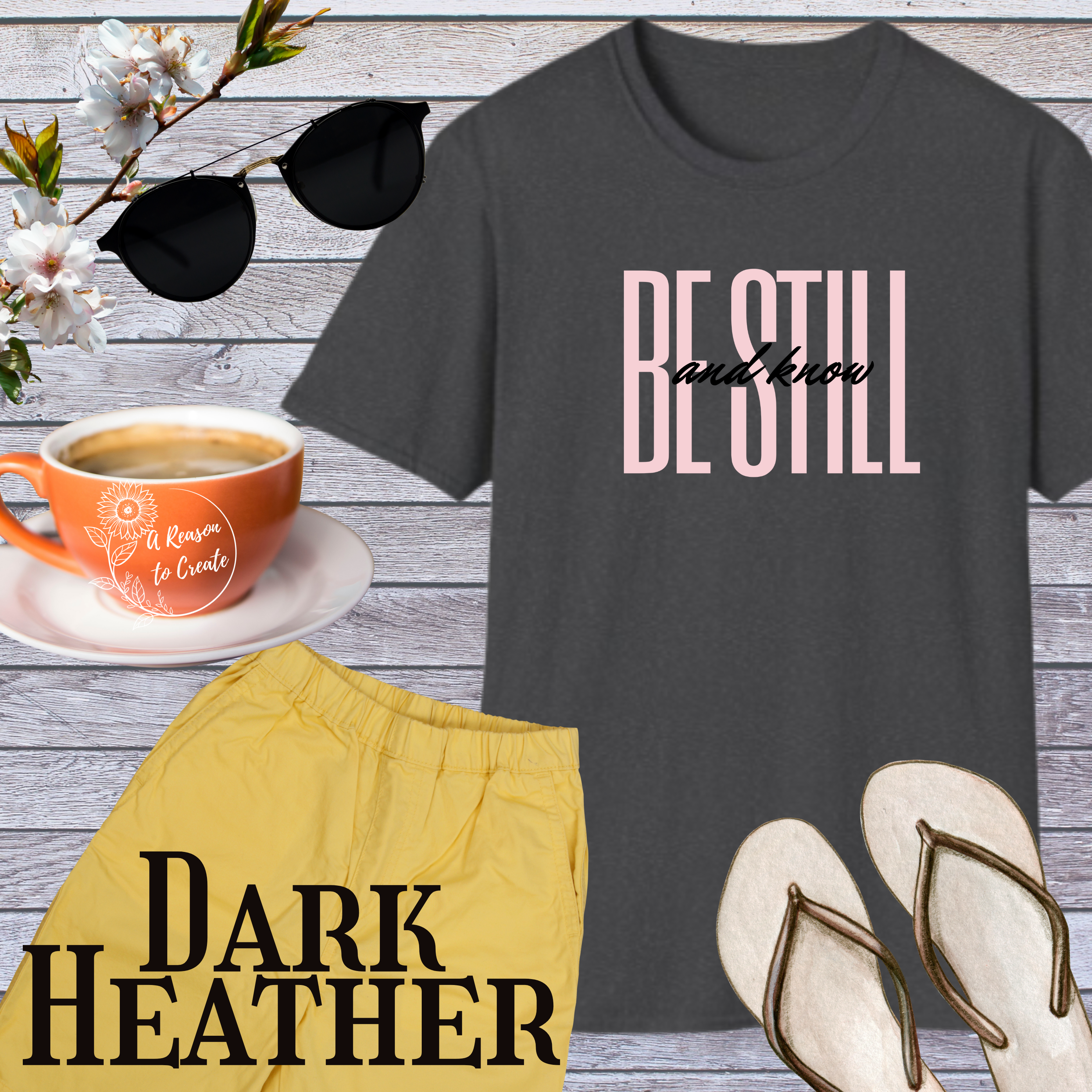 Be Still and Know Unisex Softstyle T-Shirt, Faith-Based Tee, Inspirational Shirt, Versatile Casual Wear, Perfect Gift for Any Occasion product thumbnail image Be Still and Know Unisex Softstyle T-Shirt, Faith-Based Tee, Inspirational Shirt, Versatile Casual Wear, Perfect Gift for Any Occasion product thumbnail image