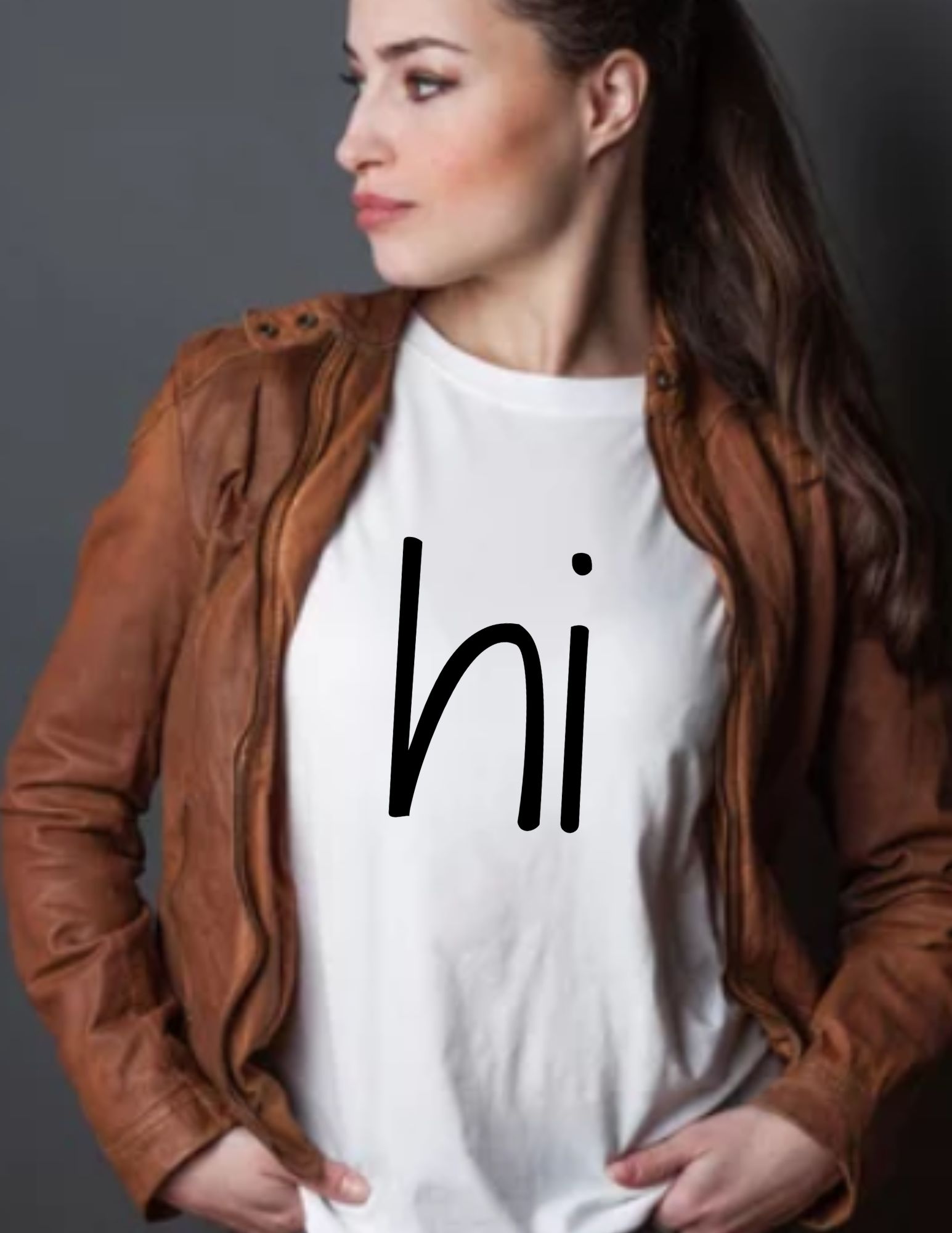Minimalistic "HI T-shirt" Minimalistic "HI T-shirt"
