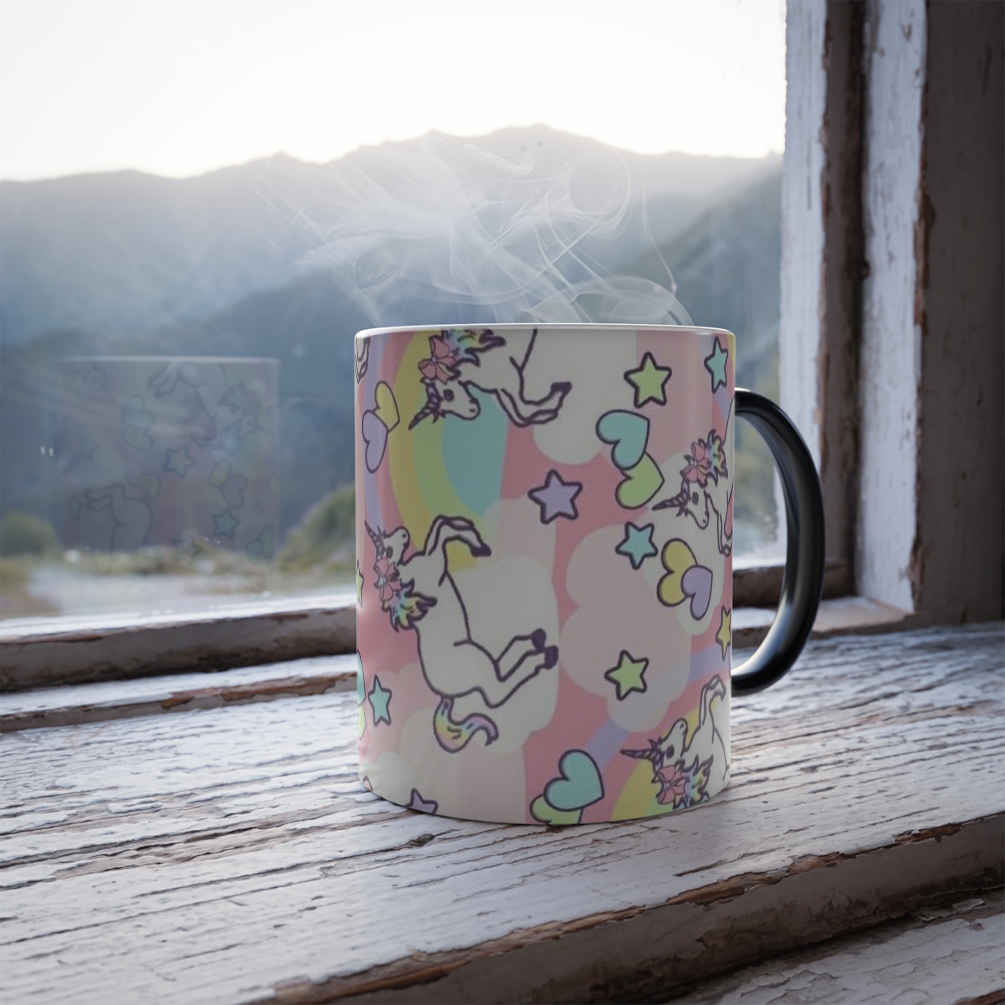 Personalized Color Morphing Mug, 11oz Cup, Color Changing Mug, Drinkware Mugs, Coffee Tea Cups, Birthday Anniversary Weddings Gift for Her/Him product thumbnail image