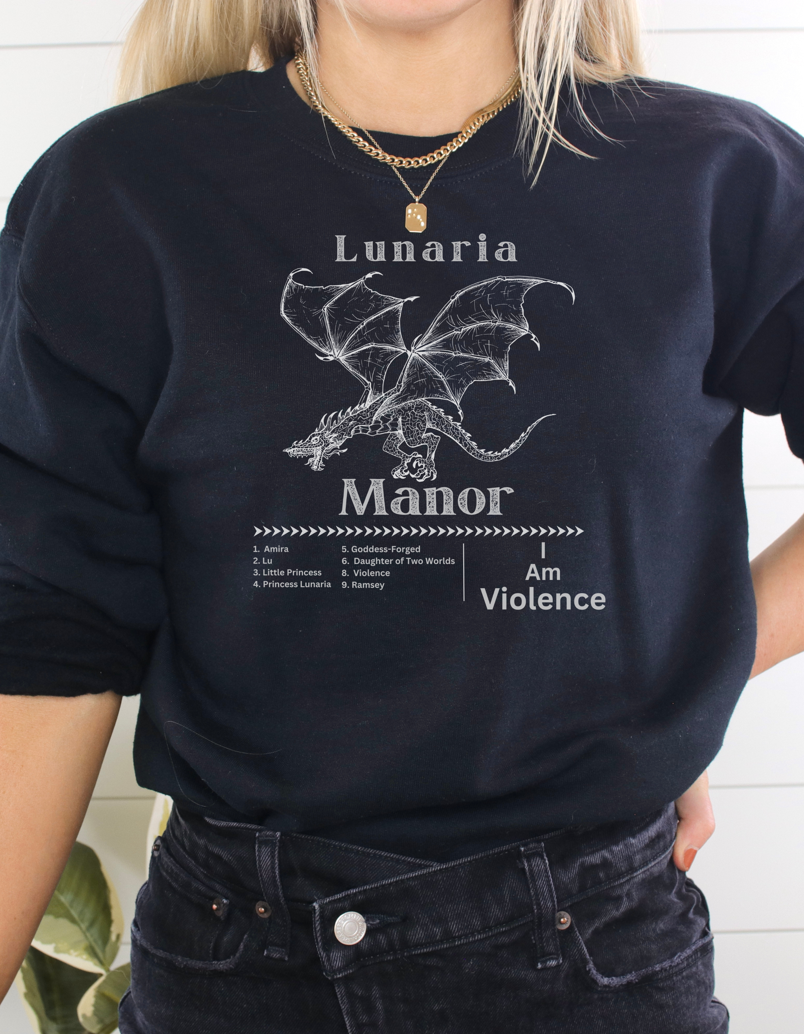 Lunaria’s Many Names Crewneck, The Unraveled Fate Lunaria’s Many Names Crewneck, The Unraveled Fate