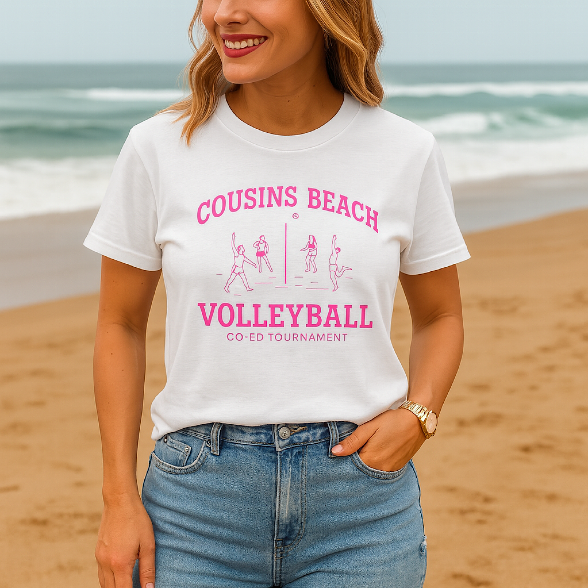 Cousins Beach Volleyball Co-Ed Tournament T-Shirt | The Summer I Turned Pretty 