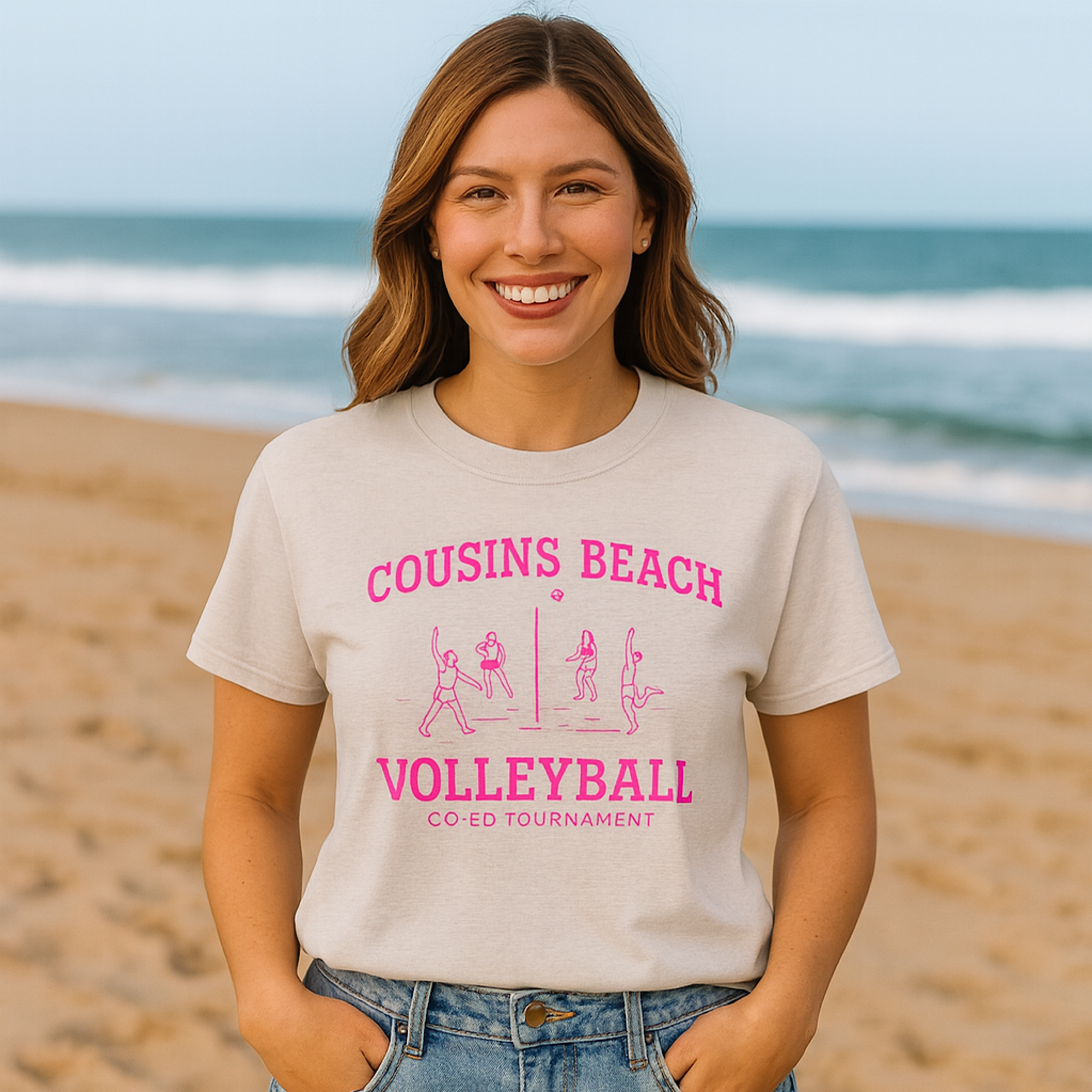 Cousins Beach Volleyball Co-Ed Tournament T-Shirt | The Summer I Turned Pretty  product thumbnail image