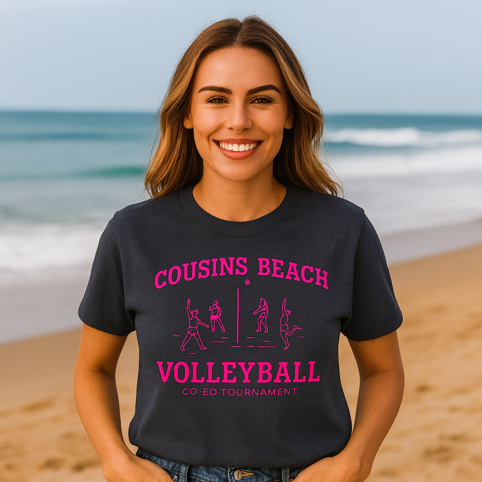 Cousins Beach Volleyball Co-Ed Tournament T-Shirt | The Summer I Turned Pretty  product thumbnail image