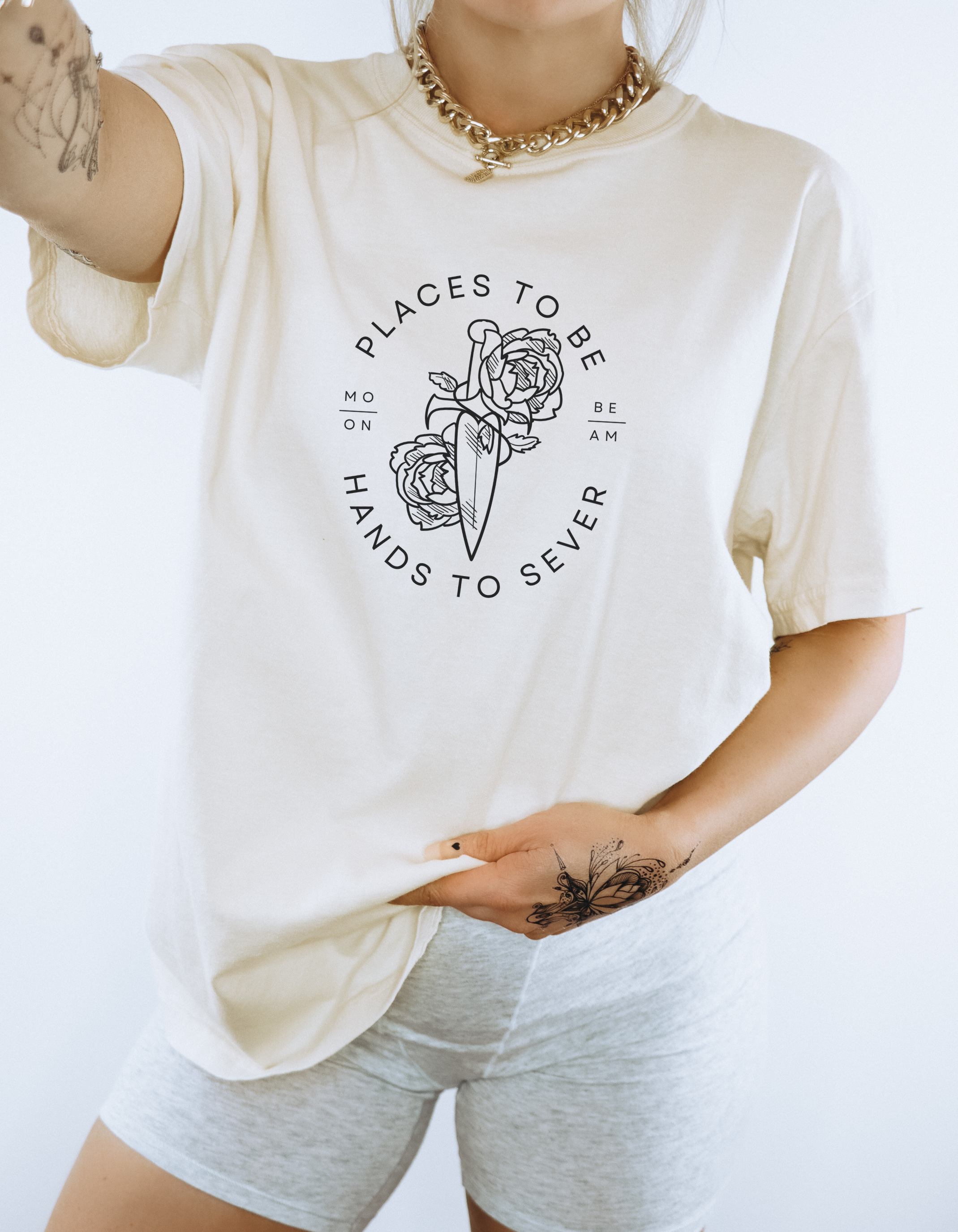 Raeve Quote Comfort Colors T-Shirt, When The Moon Hatched product thumbnail image Raeve Quote Comfort Colors T-Shirt, When The Moon Hatched product thumbnail image