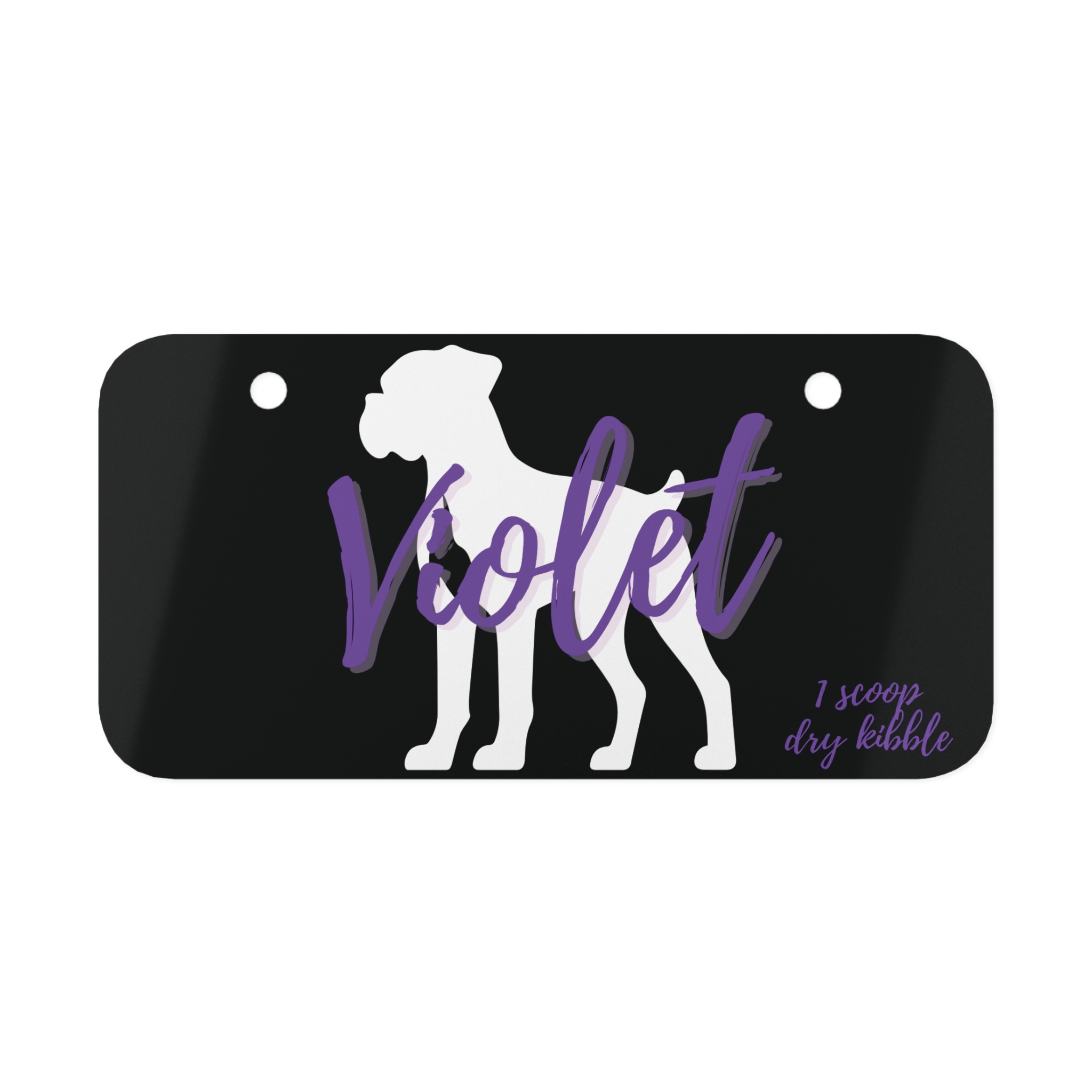 Mini License Plate Sign for Dog Crates - Customizable Contact Information and Emergency Details product thumbnail image Mini License Plate Sign for Dog Crates - Customizable Contact Information and Emergency Details product thumbnail image
