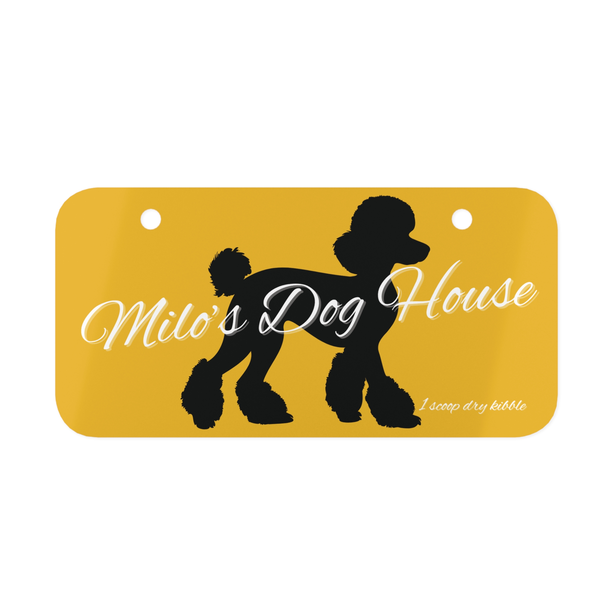 Mini License Plate Sign for Dog Crates - Customizable Contact Information and Emergency Details product thumbnail image Mini License Plate Sign for Dog Crates - Customizable Contact Information and Emergency Details product thumbnail image