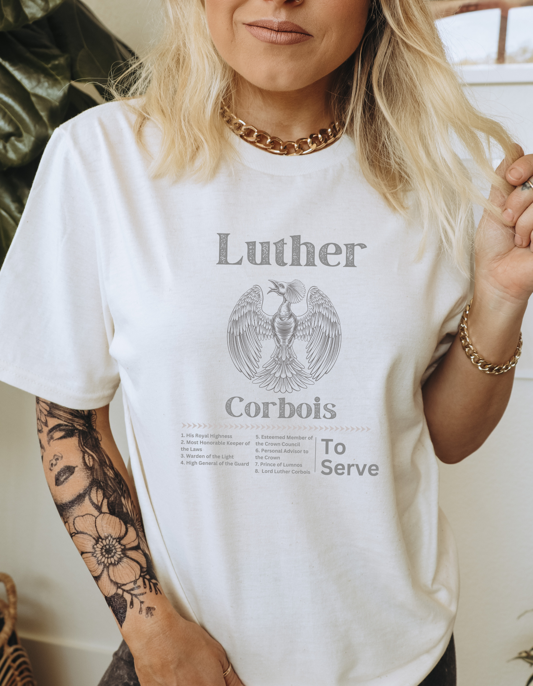 Luther Corbois’s Many Titles T-Shirt  product thumbnail image