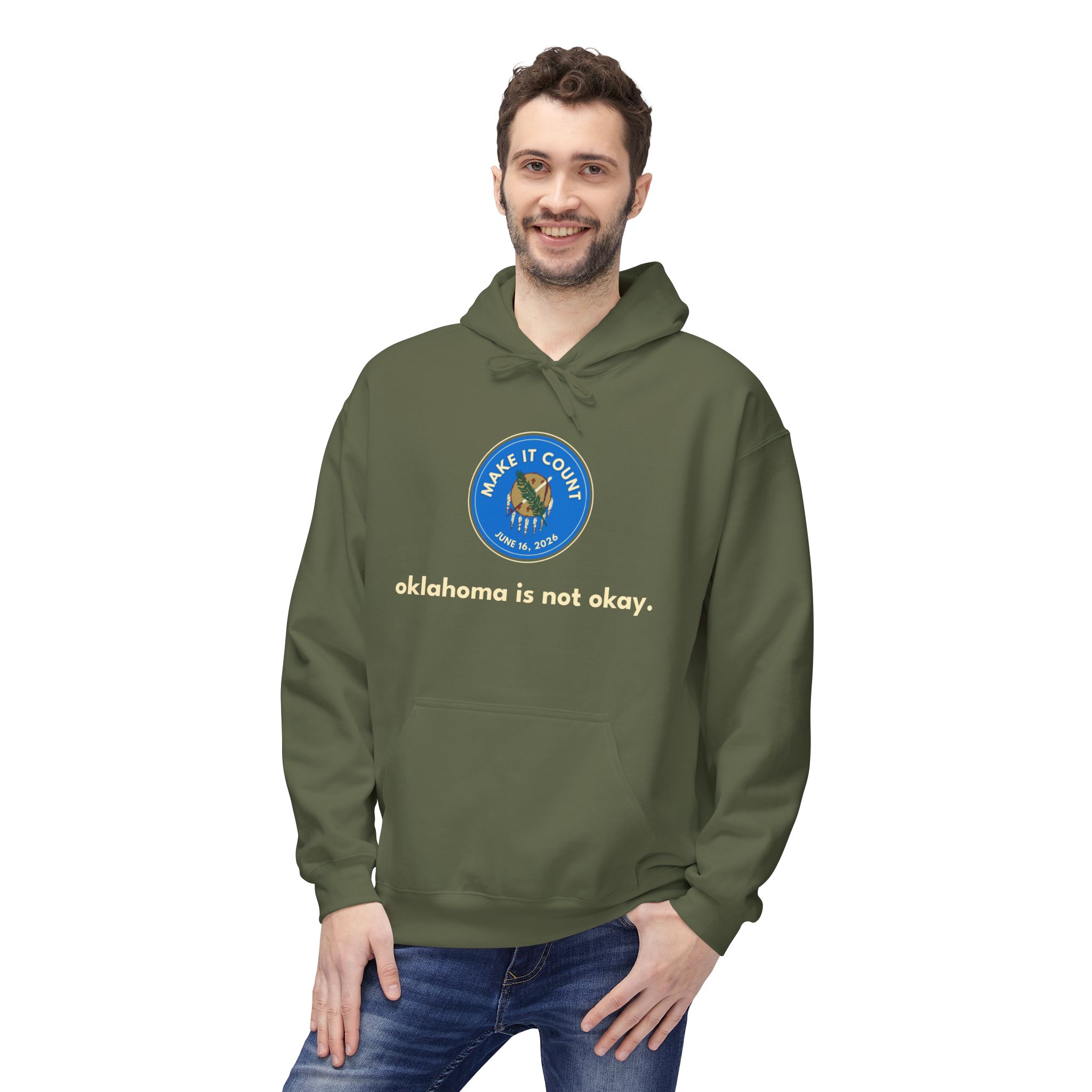 Hoodie - Make It Count Oklahoma - Get It Done 